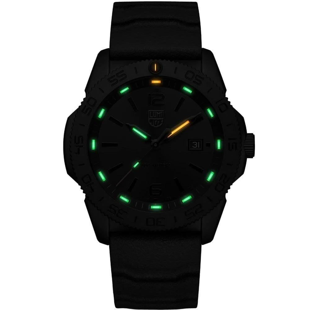 Luminox Pacific Diver Quarzbewegung Schwarzes Zifferblatt Gummiarmband Herren Uhr XS.3121.BO