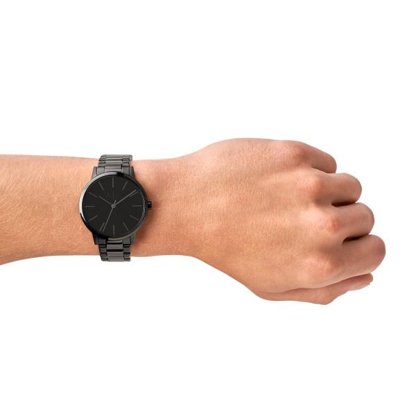 Armani Exchange Cayde 42mm Black Dial Steel Mens Quartz Watch AX2701