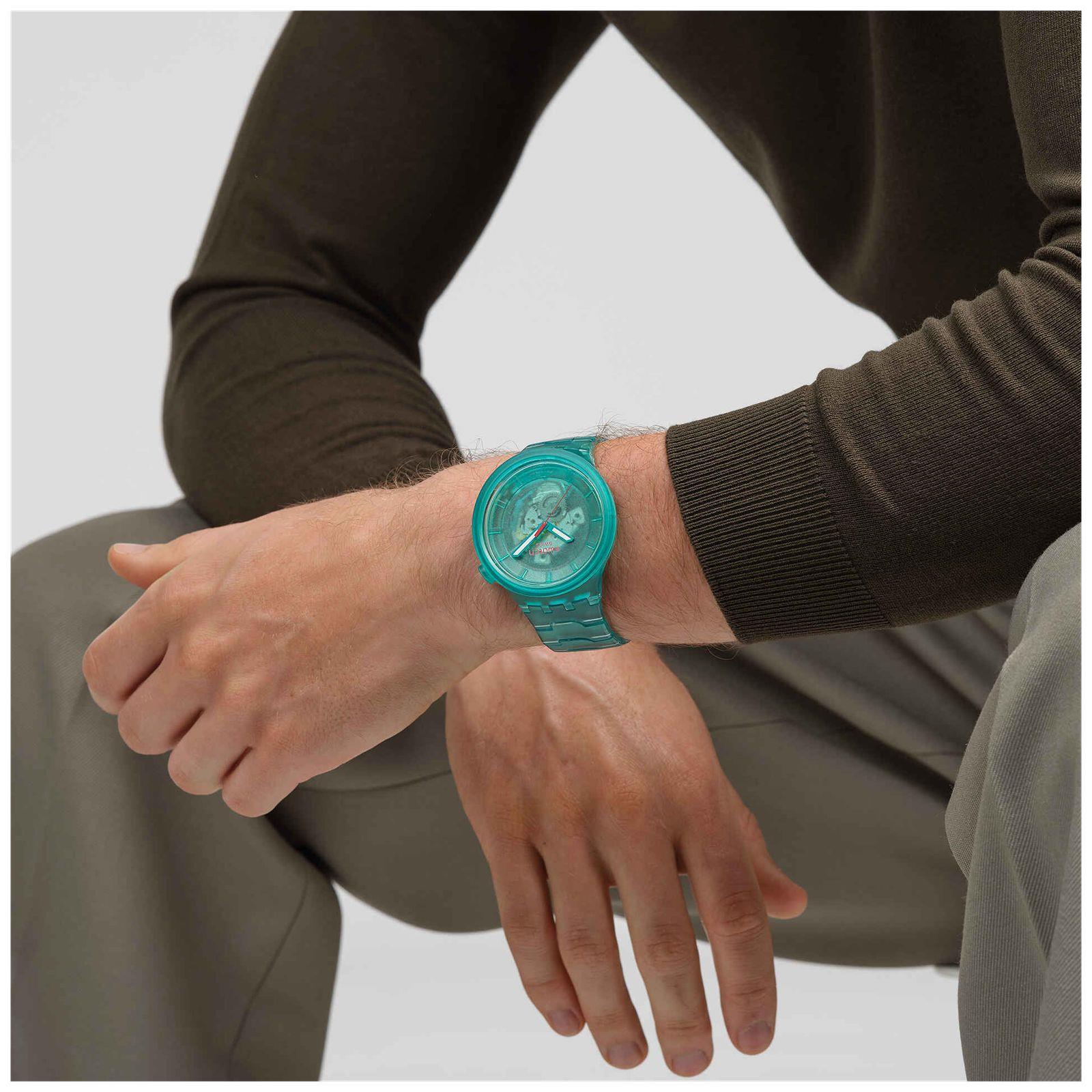 Swatch TURQUOISE JOY Turquoise Dial Bio-Sourced Material Watch SB05L101