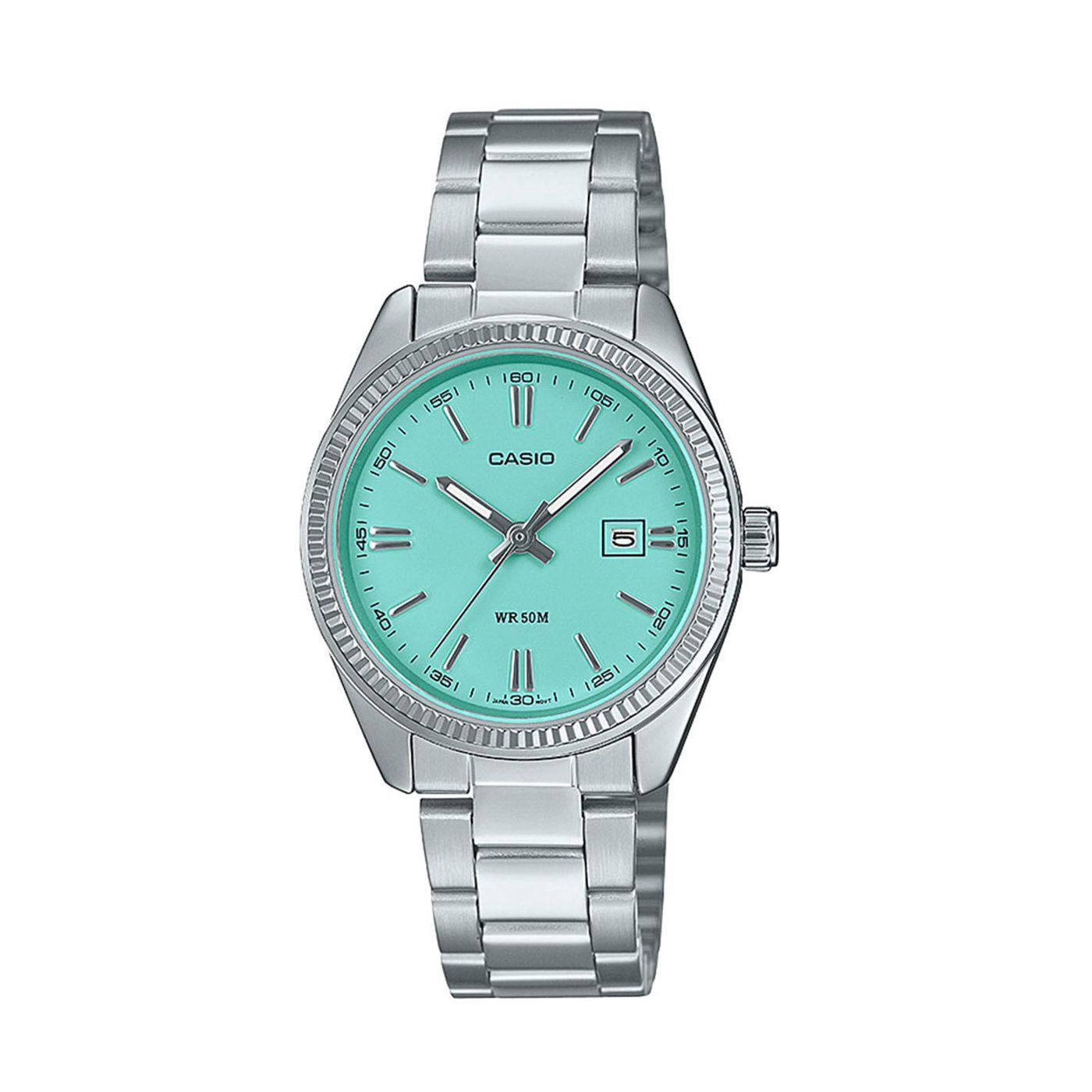 Casio MTP Series Analogue ‘Tiffany Blue’ Dial Steel Quartz Watch LTP-1302PD-2A2VEF