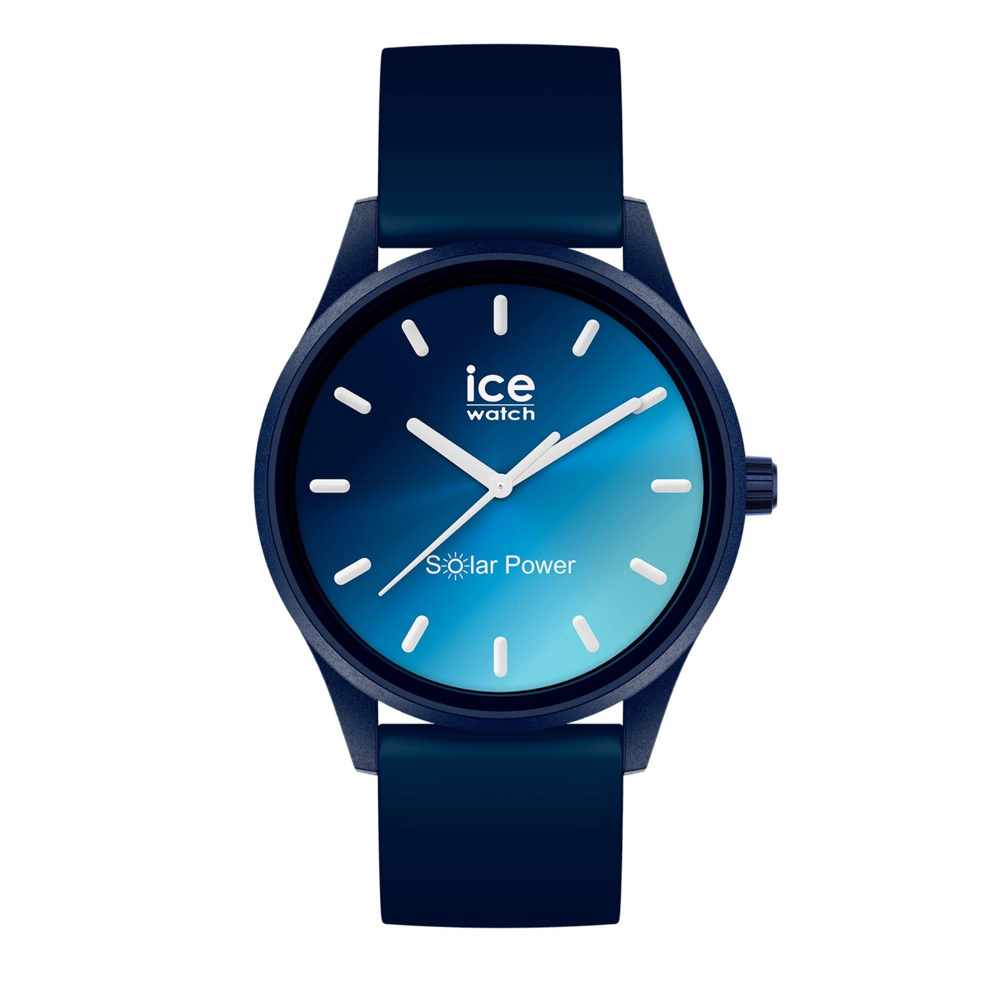 ICE Watch ICE Solar Power Blauer Sonnenuntergang Zifferblatt Silikon Uhr 020604