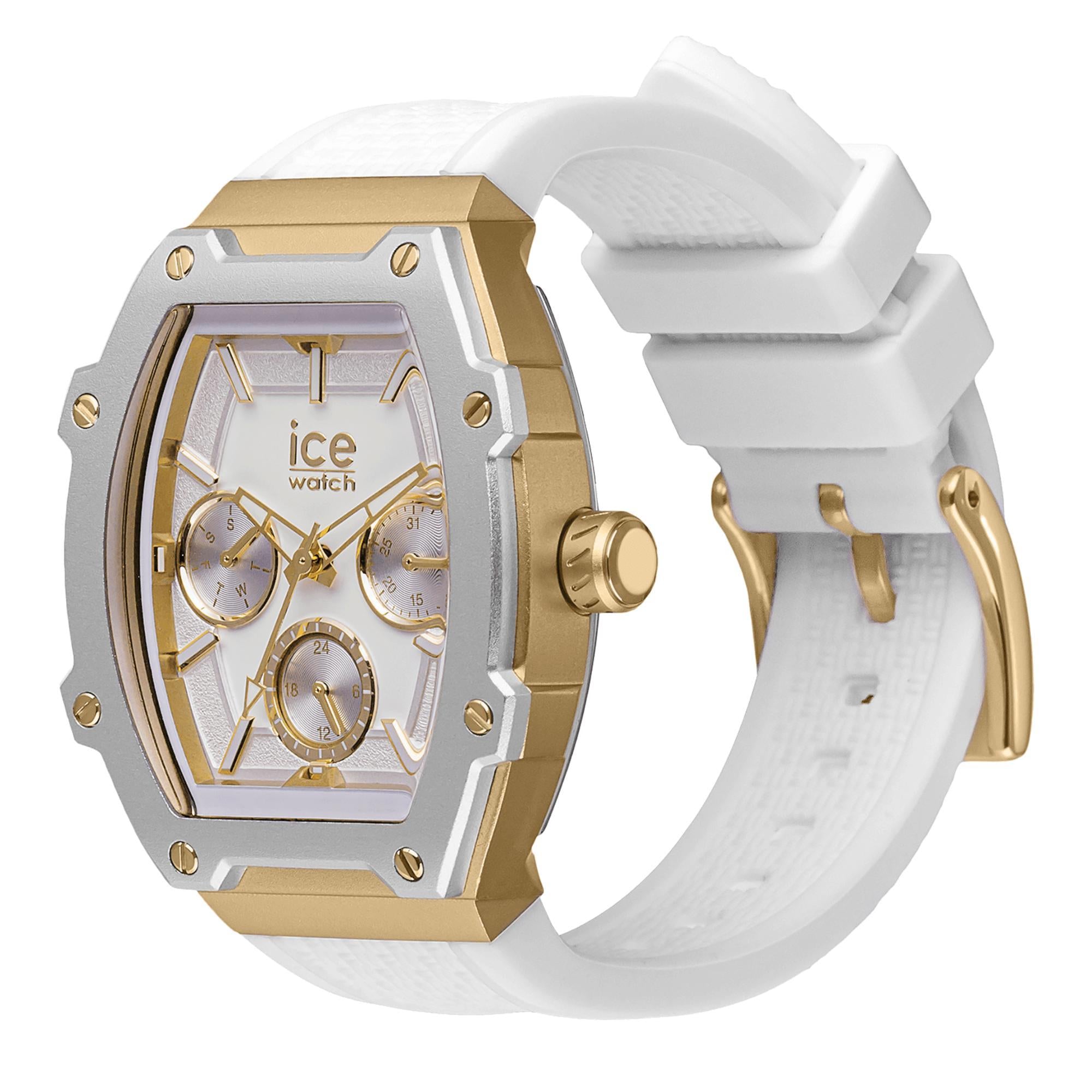 ICE Boliday Quartz White Dial Silicone Strap Watch 022871