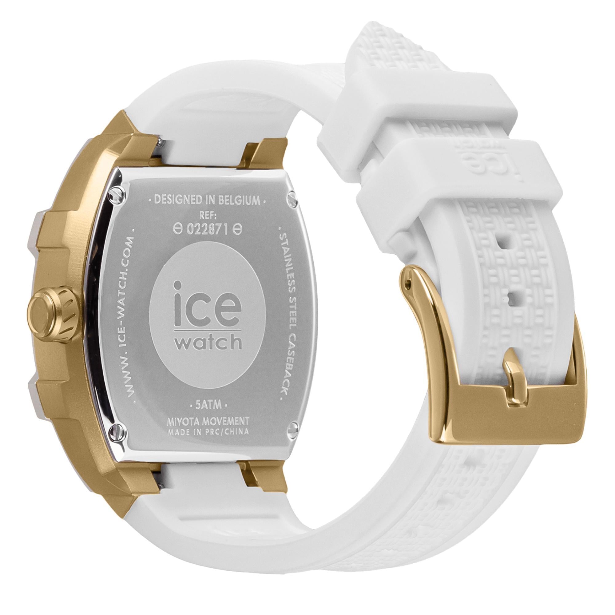 ICE Boliday Quartz White Dial Silicone Strap Watch 022871
