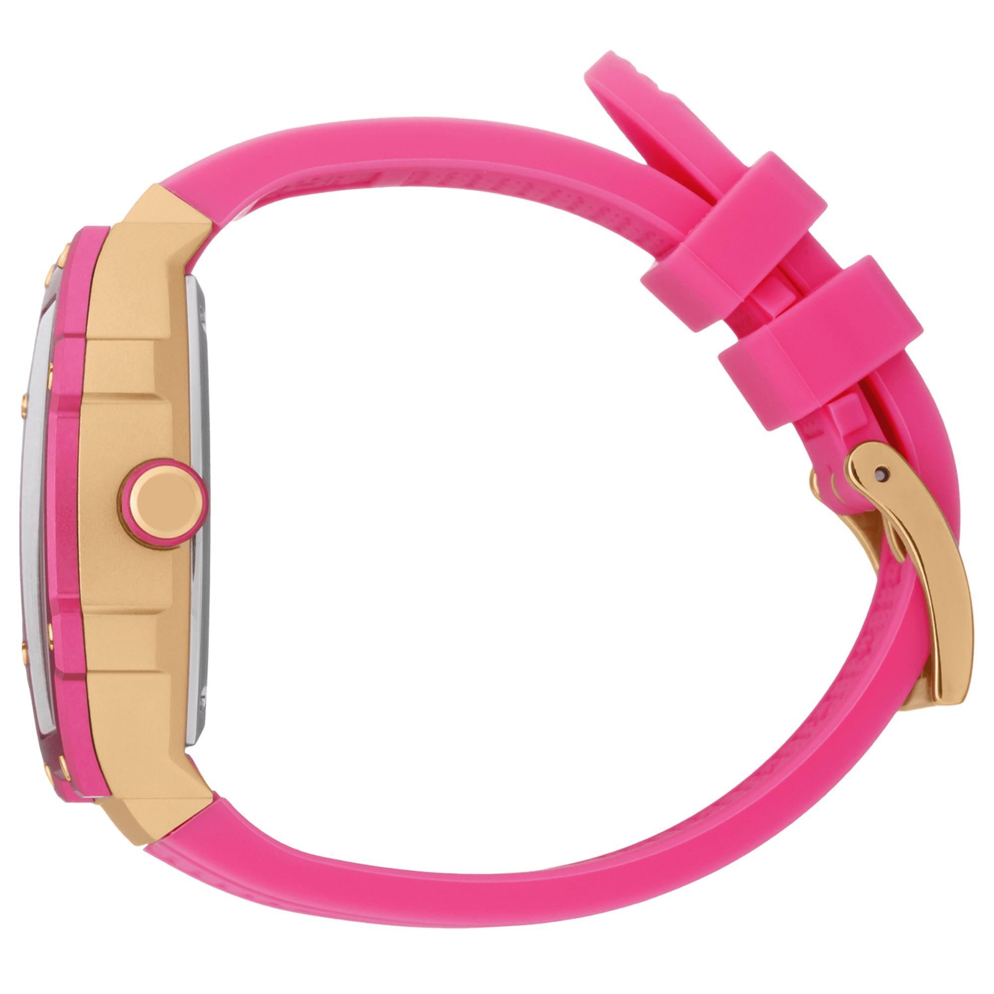 ICE Boliday Quartz Wild Pink Dial Silicone Strap Watch 023288