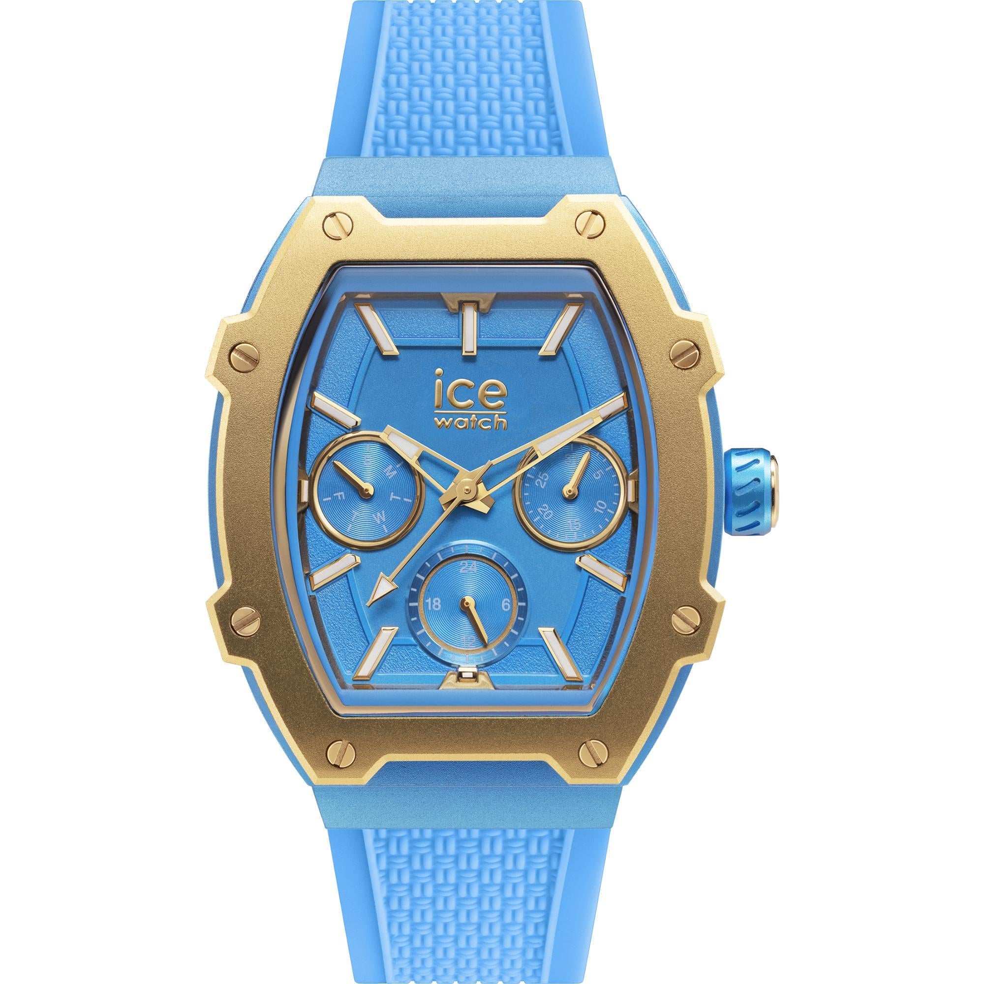 ICE Boliday Quartz Adriatic Blue Dial Silicone Strap Unisex Watch 023290