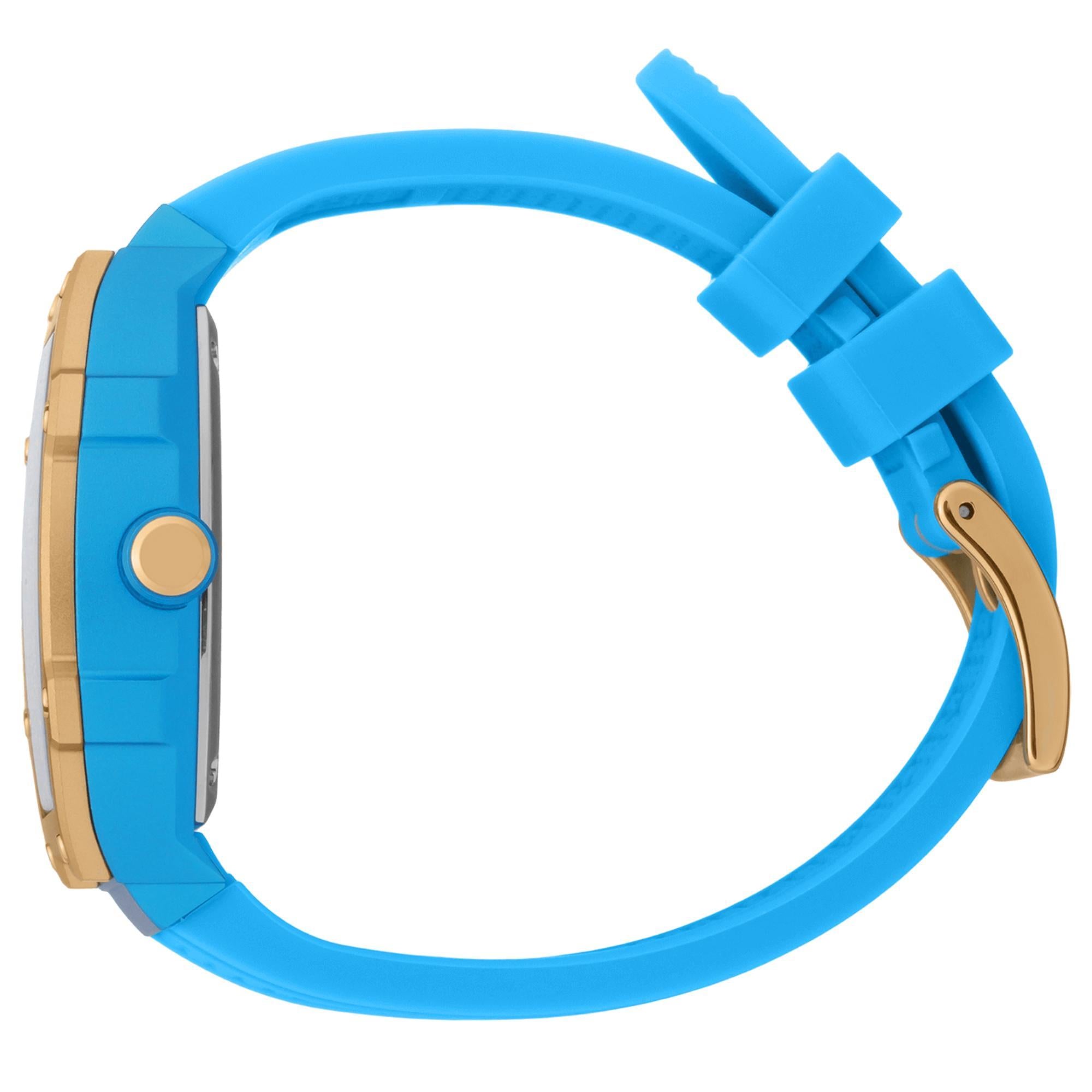 ICE Boliday Quartz Adriatic Blue Dial Silicone Strap Watch 023290