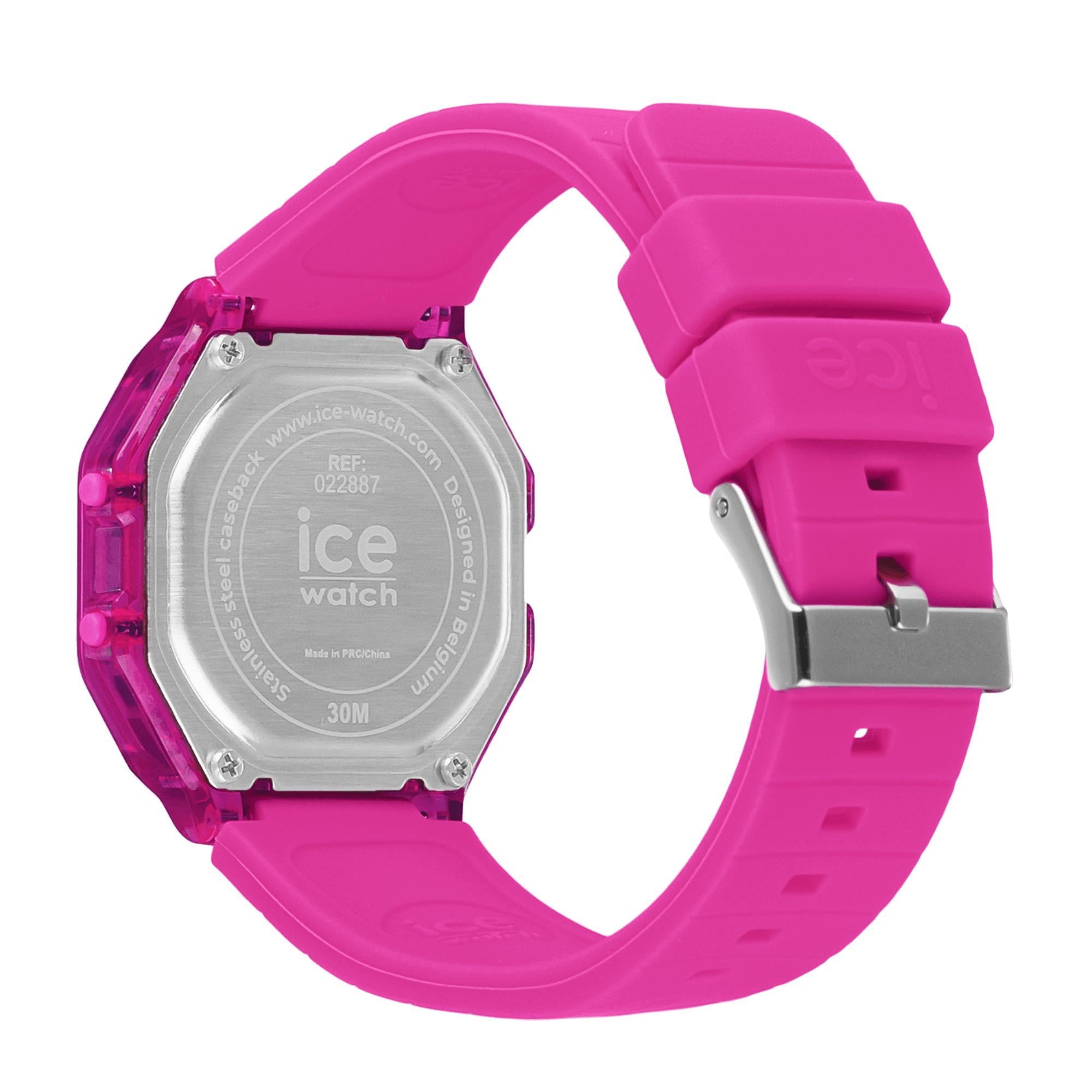 ICE Digit Retro Neon Pink Digital Silicone Strap Women's Watch 022887