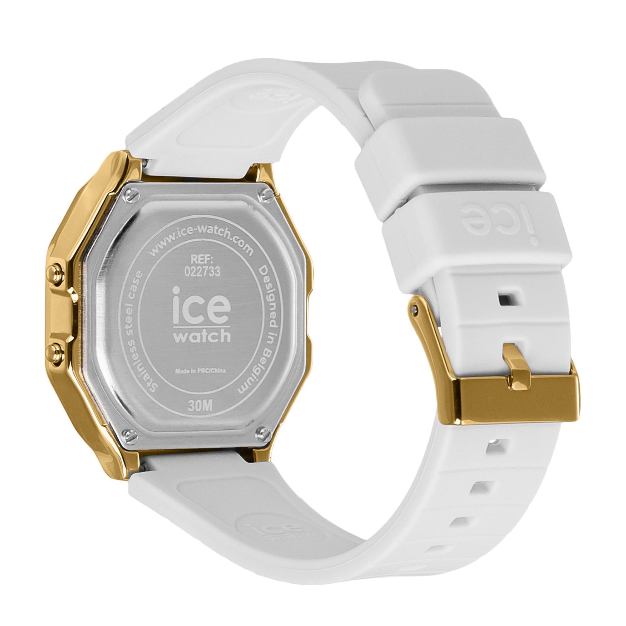 ICE Digit Retro White Digital Silicone Strap Watch 022733