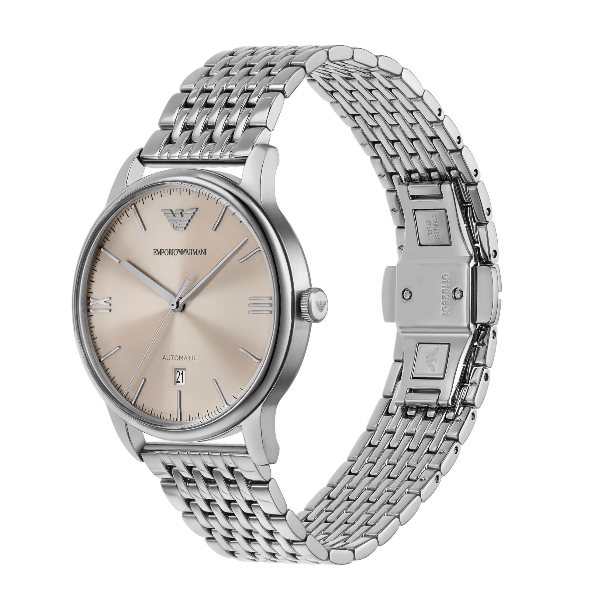Emporio Armani Automatic Stainless Steel Watch Men’s AR60082