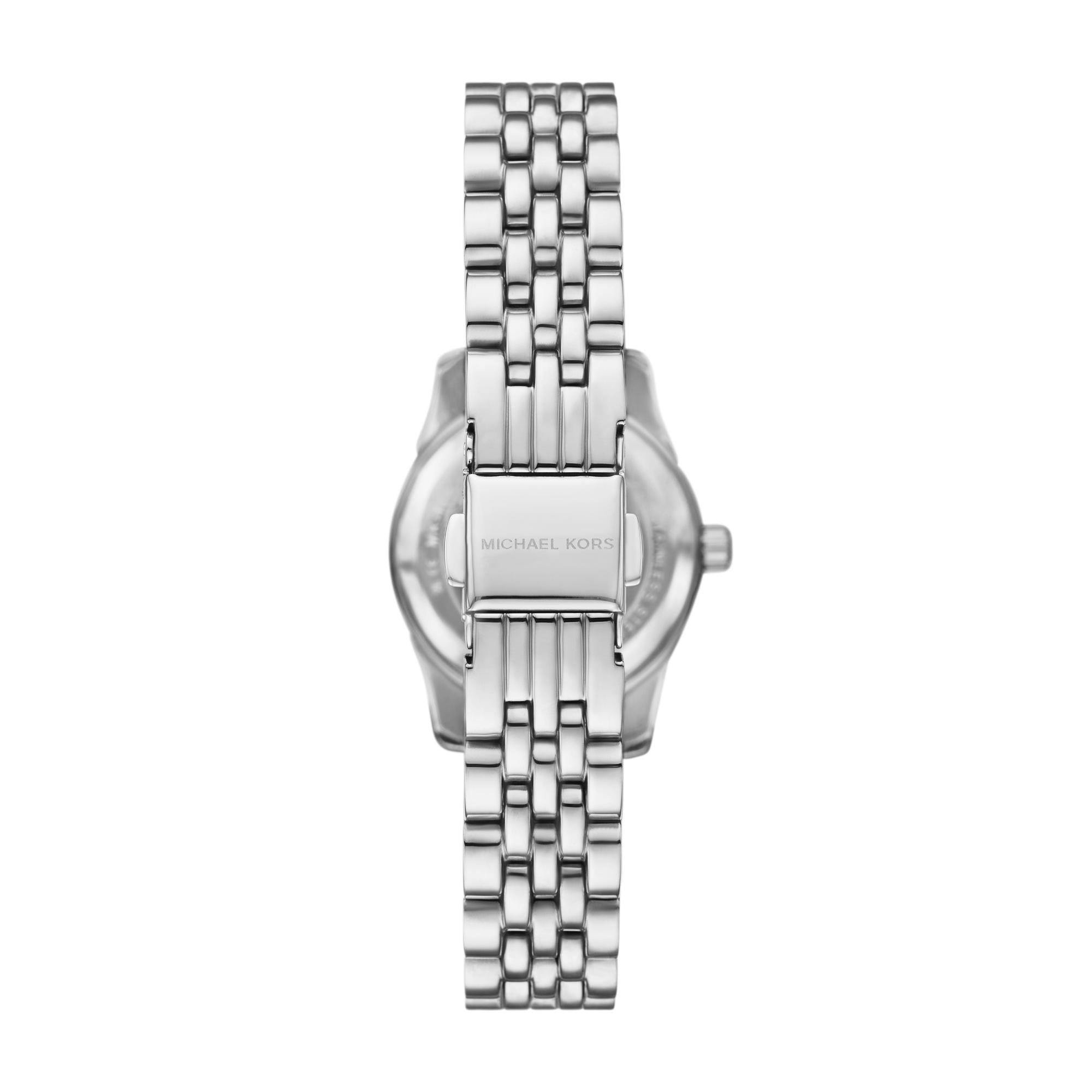 Michael Kors Lexington Edelstahl Silber Zifferblatt Damenuhr MK4843