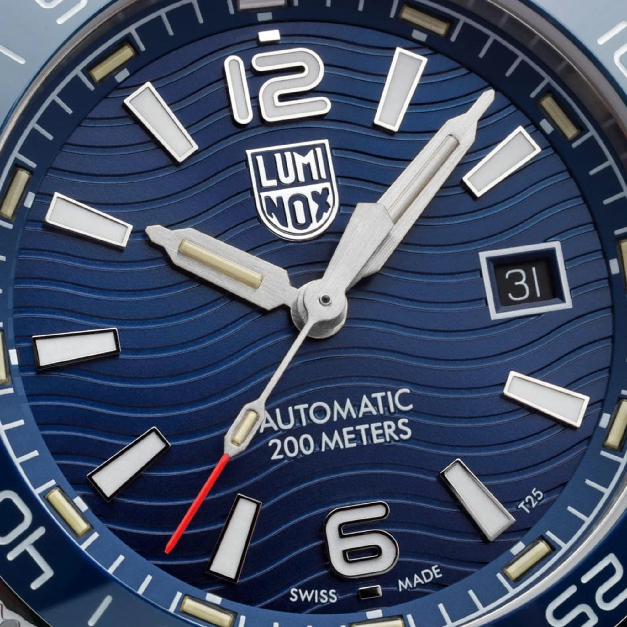Luminox Pacific Diver Automatik-Uhr aus Edelstahl mit blauem Zifferblatt für Herren XS.3104