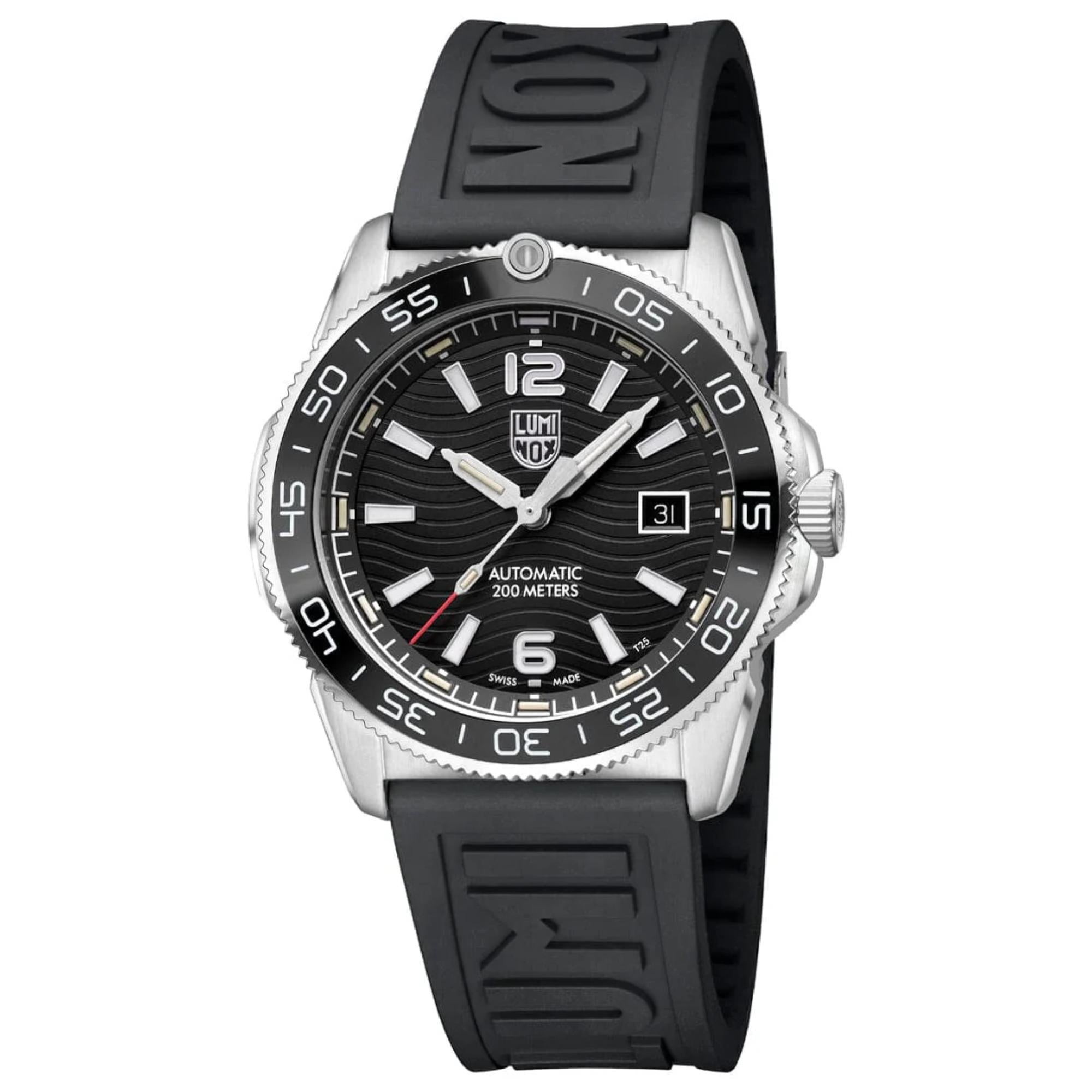 Luminox Pacific Diver Automatik-Uhr mit schwarzem Zifferblatt aus Edelstahl für Herren XS.3101