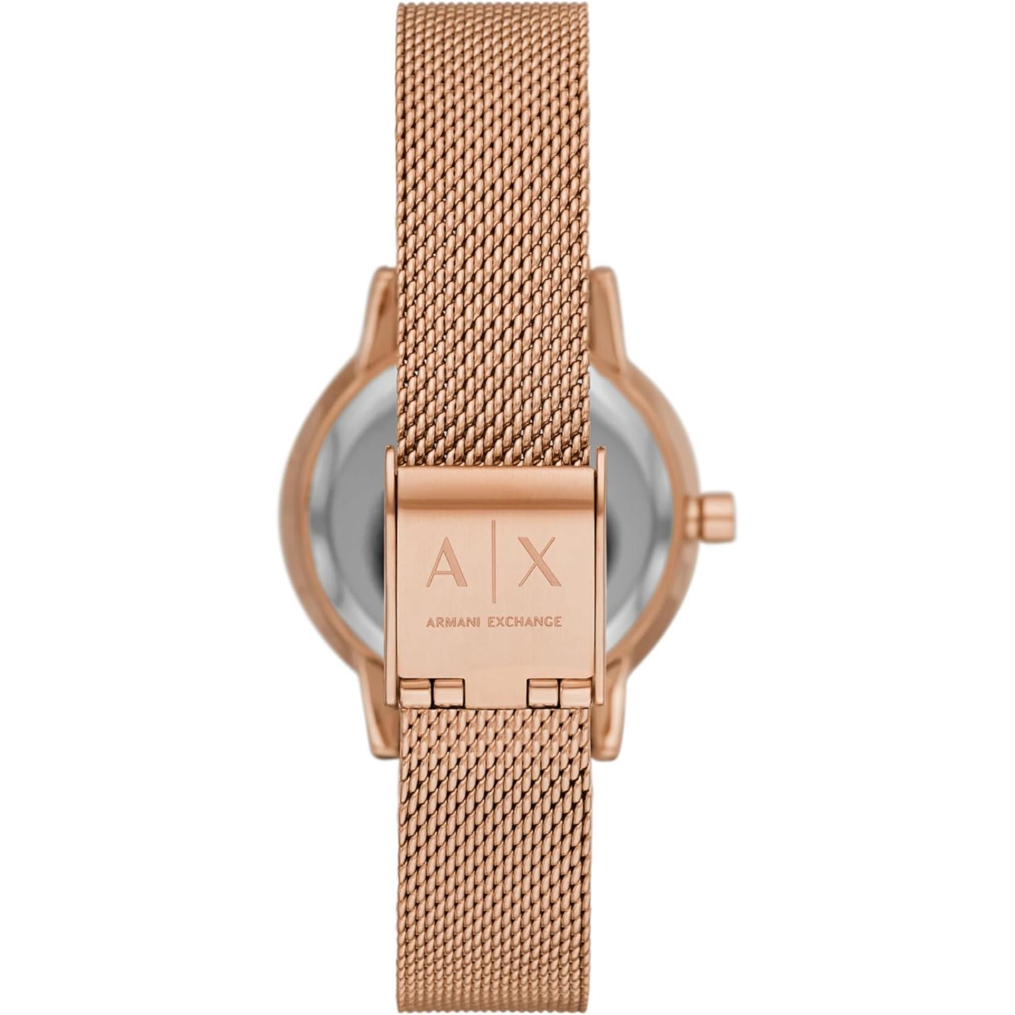 Armani Exchange Lola 28mm Silbernes Zifferblatt Stahl Damen Quarz Uhr AX7121