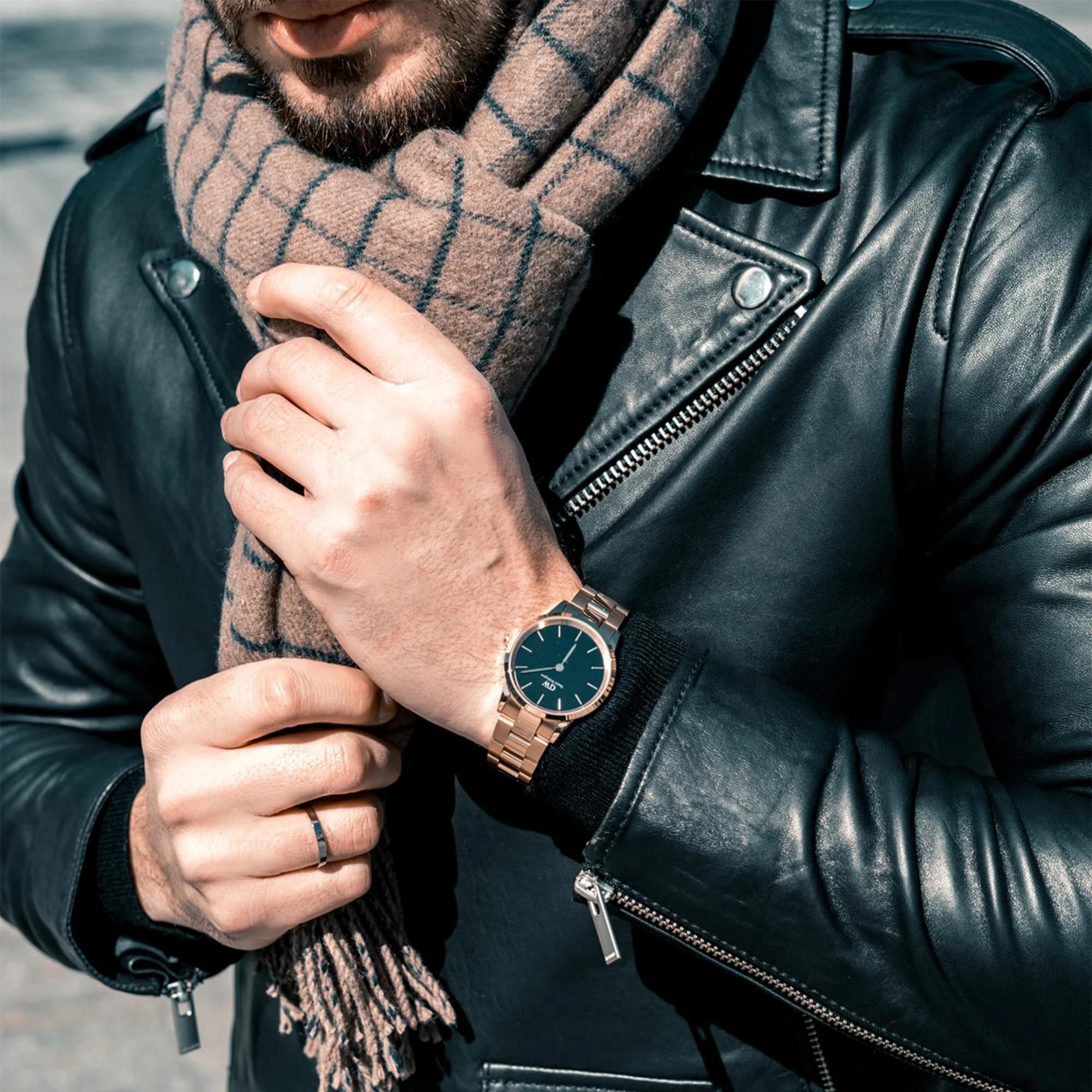 Daniel Wellington Iconic 32mm Schwarzes Zifferblatt Stahl Herren Quarz Uhr DW00100212