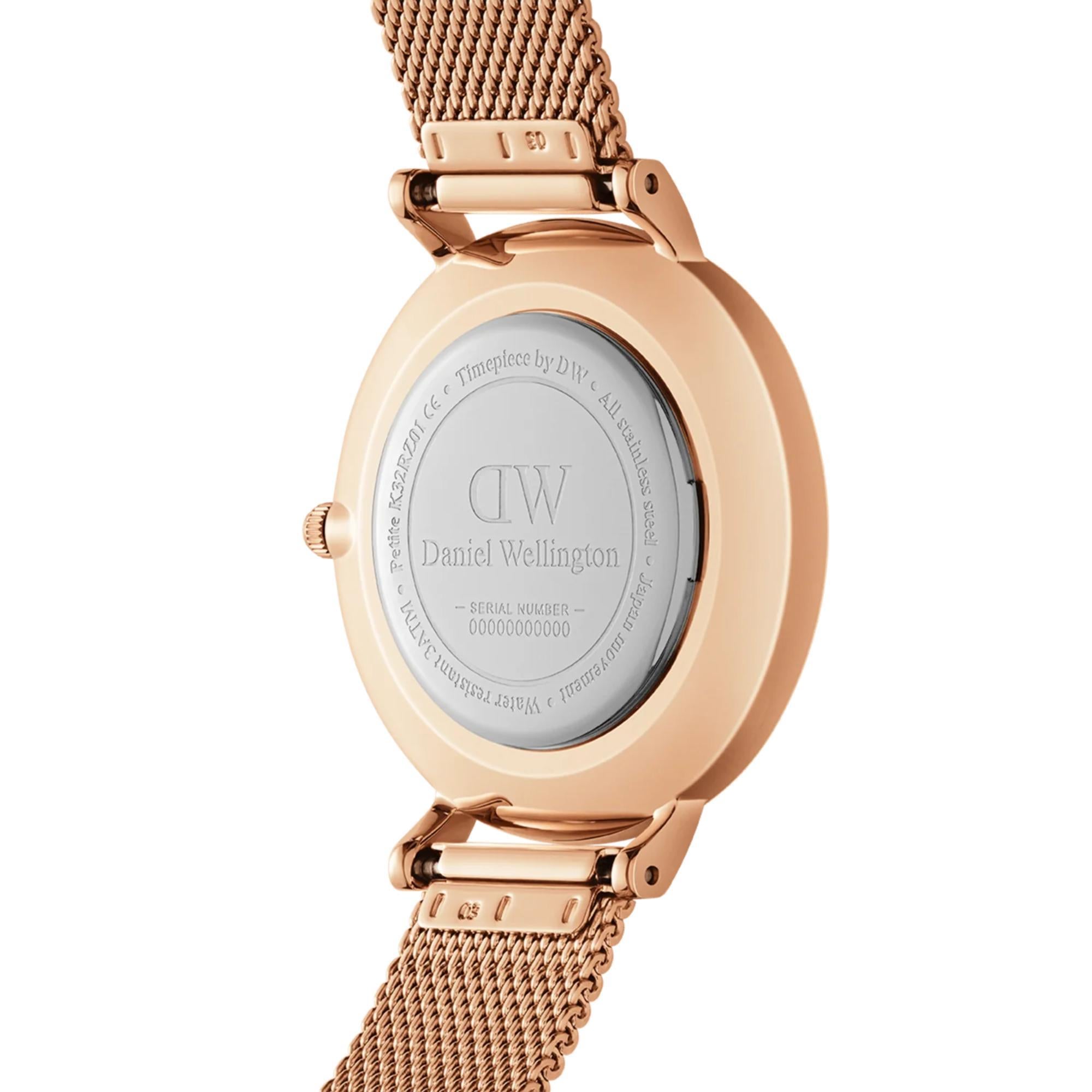 Daniel Wellington Petite 28mm White Dial Steel Ladies Quartz Watch DW00100219