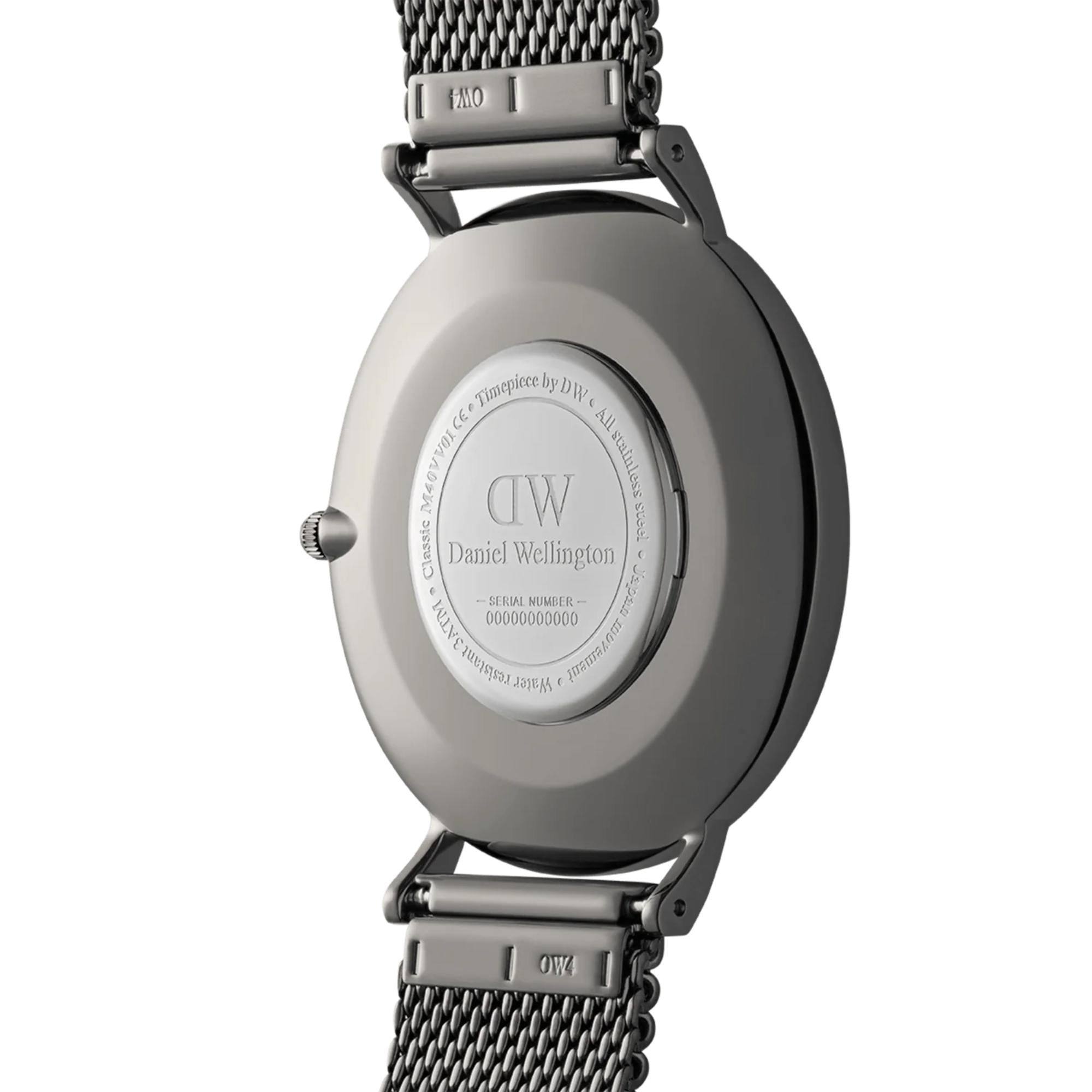 Daniel Wellington Classic 40mm Blaues Zifferblatt Stahl Herren Quarz Uhr DW00100628