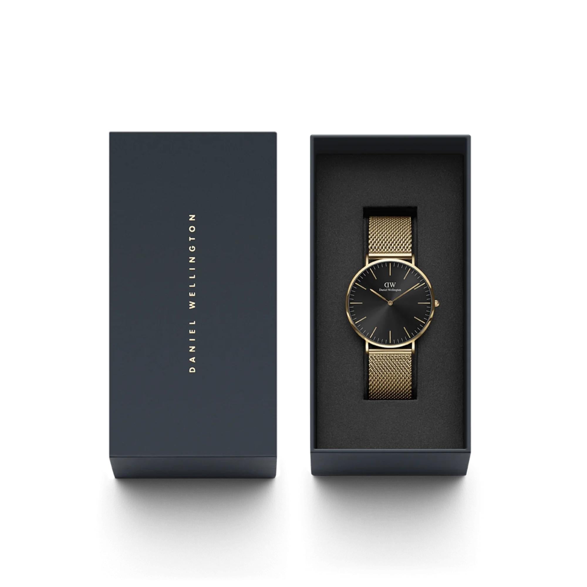 Daniel Wellington Classic 40mm Black Dial Steel Mens Quartz Watch DW00100631