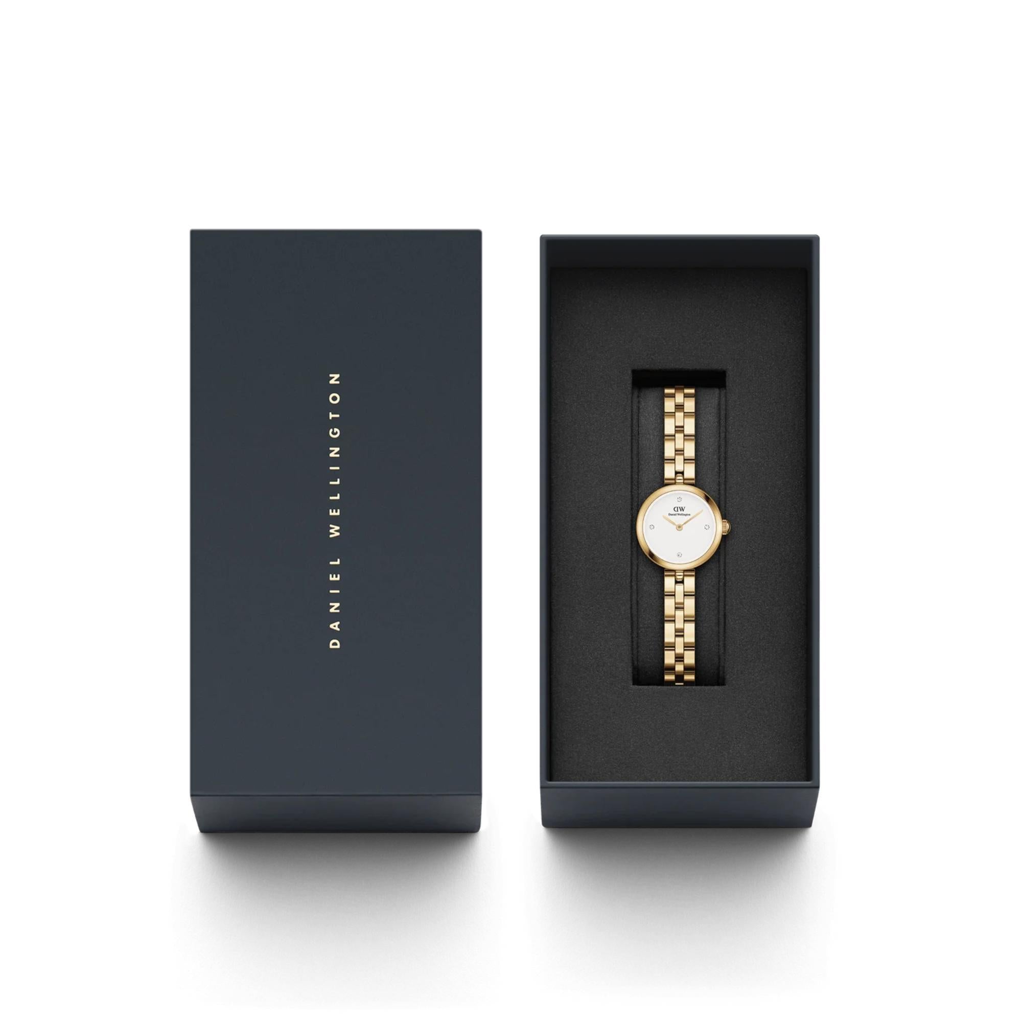 Daniel Wellington Elan 22mm Weißes Zifferblatt Stahl Damen Quarz Uhr DW00100715