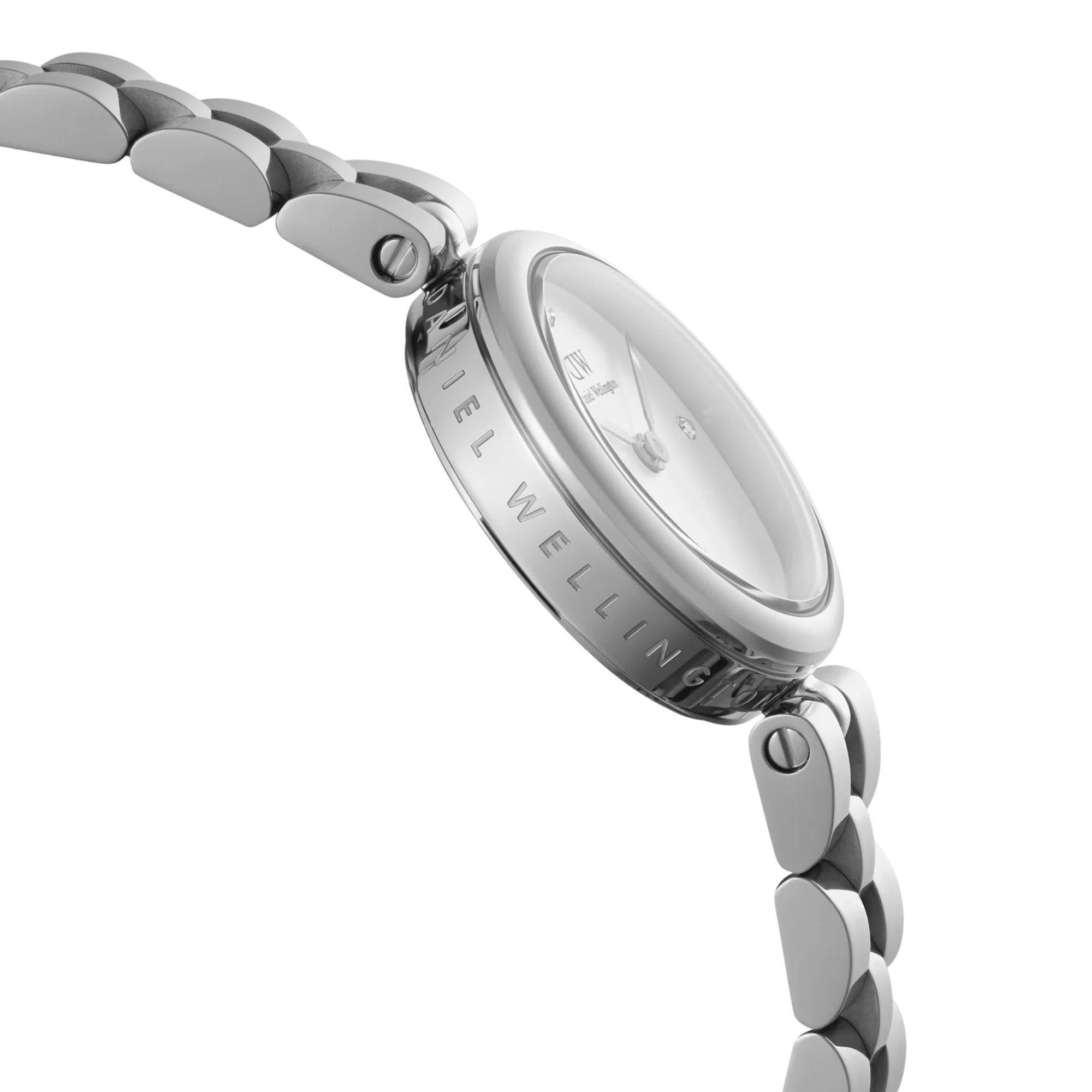 Daniel Wellington Elan 22mm Weißes Zifferblatt Stahl Damen Quarz Uhr DW00100716