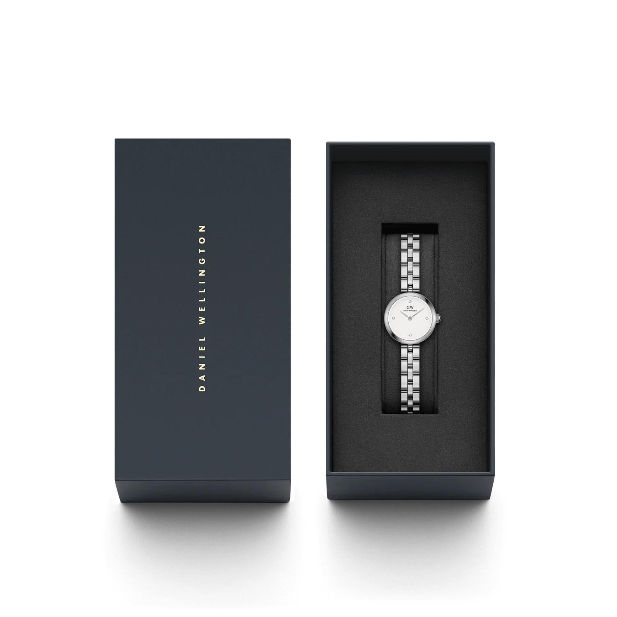 Daniel Wellington Elan 22mm Weißes Zifferblatt Stahl Damen Quarz Uhr DW00100716