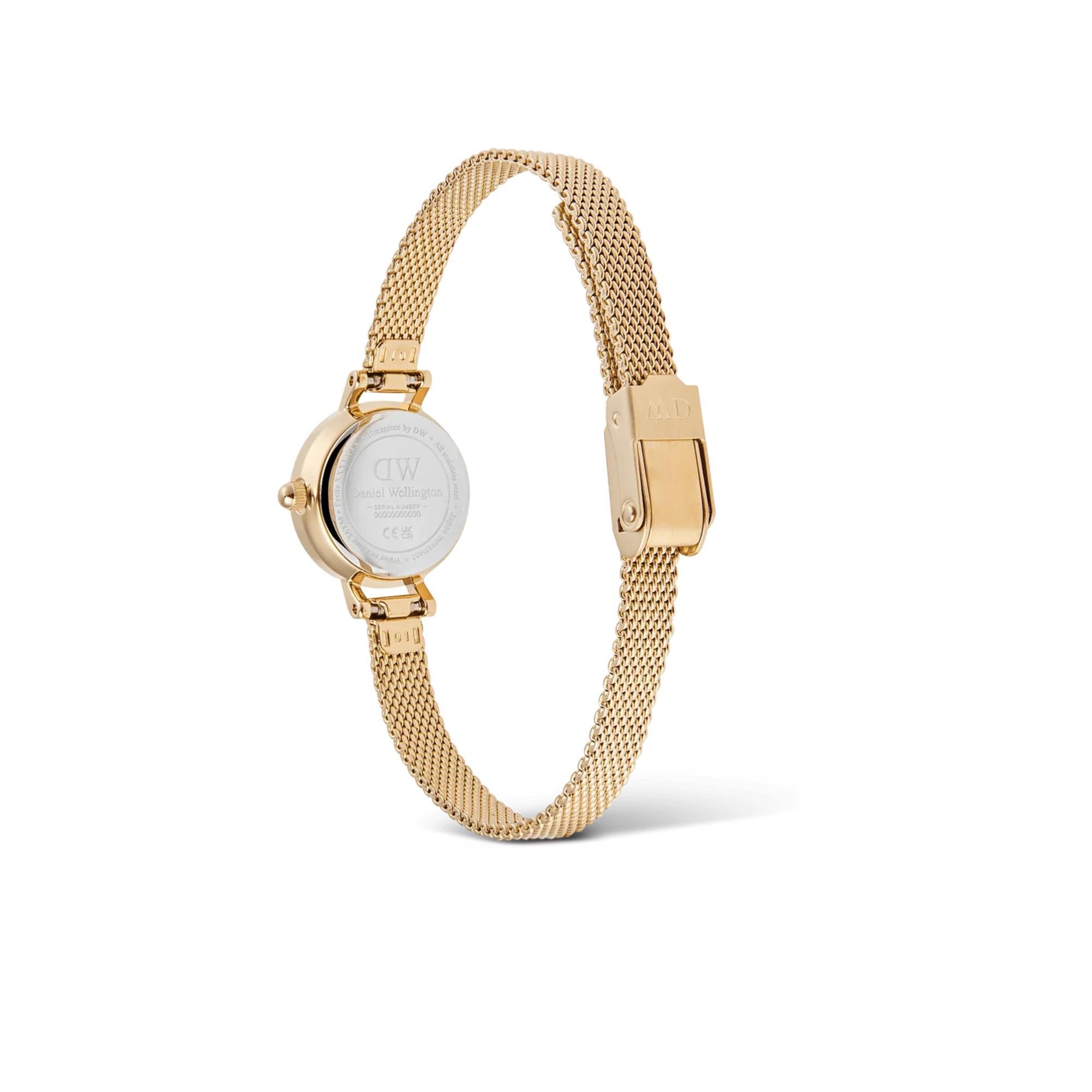 Daniel Wellington Petite 19mm White Dial Steel Ladies Quartz Watch DW00100745