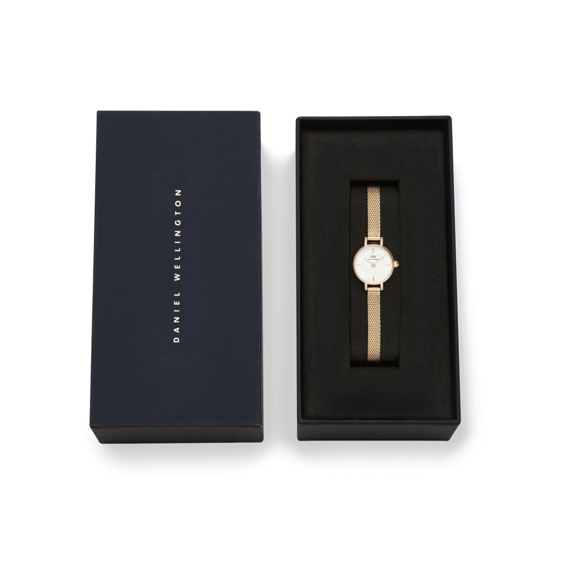 Daniel Wellington Petite 19mm White Dial Steel Ladies Quartz Watch DW00100745