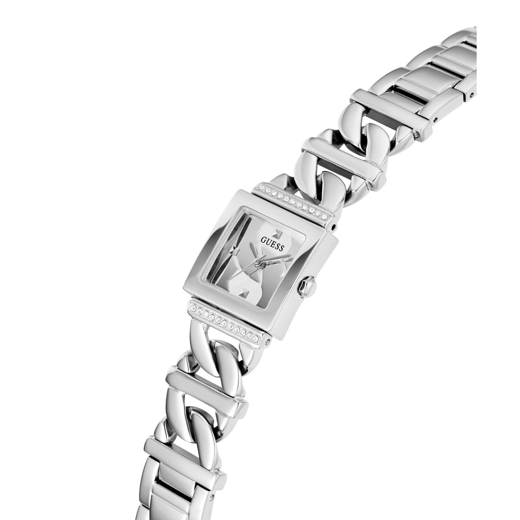 Guess Runaway Silver Dial with Stainless Steel Strap Ladies Watch GW0603L1