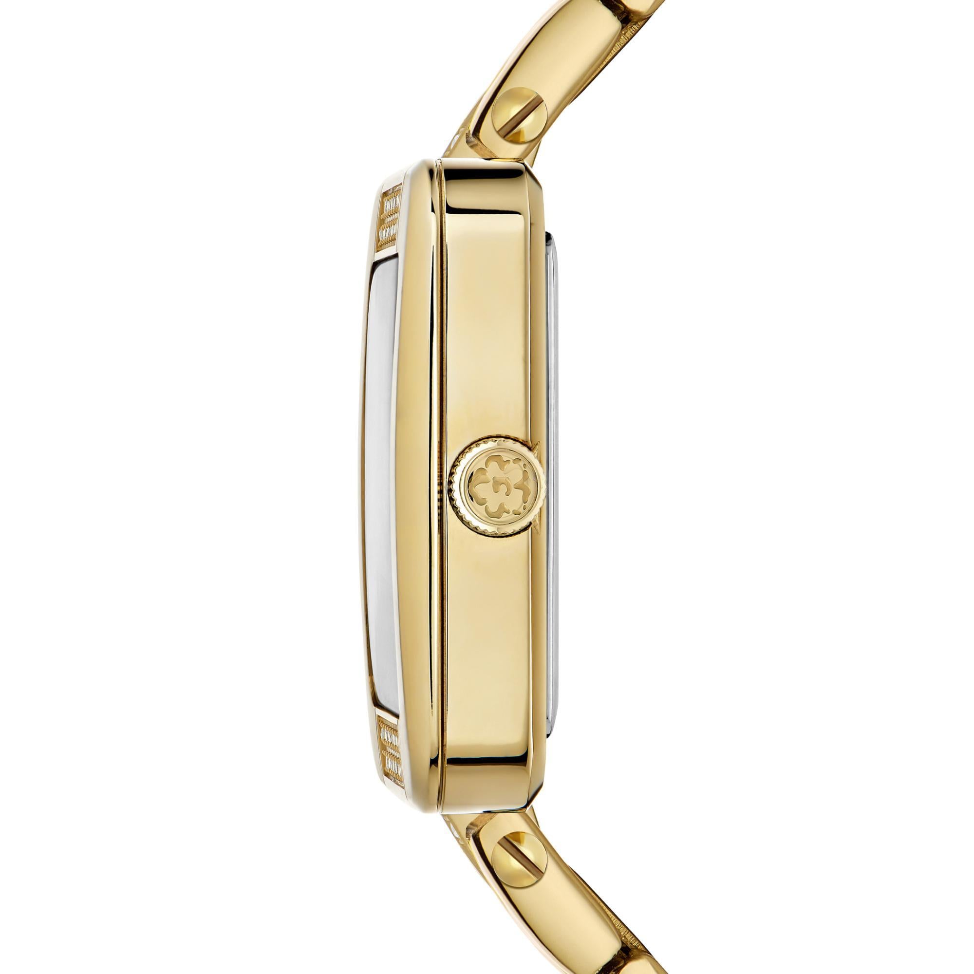 Ted Baker Mayse Multifunktion Goldfarbene Edelstahl Weißes Zifferblatt Damen Uhr BKPMSS304