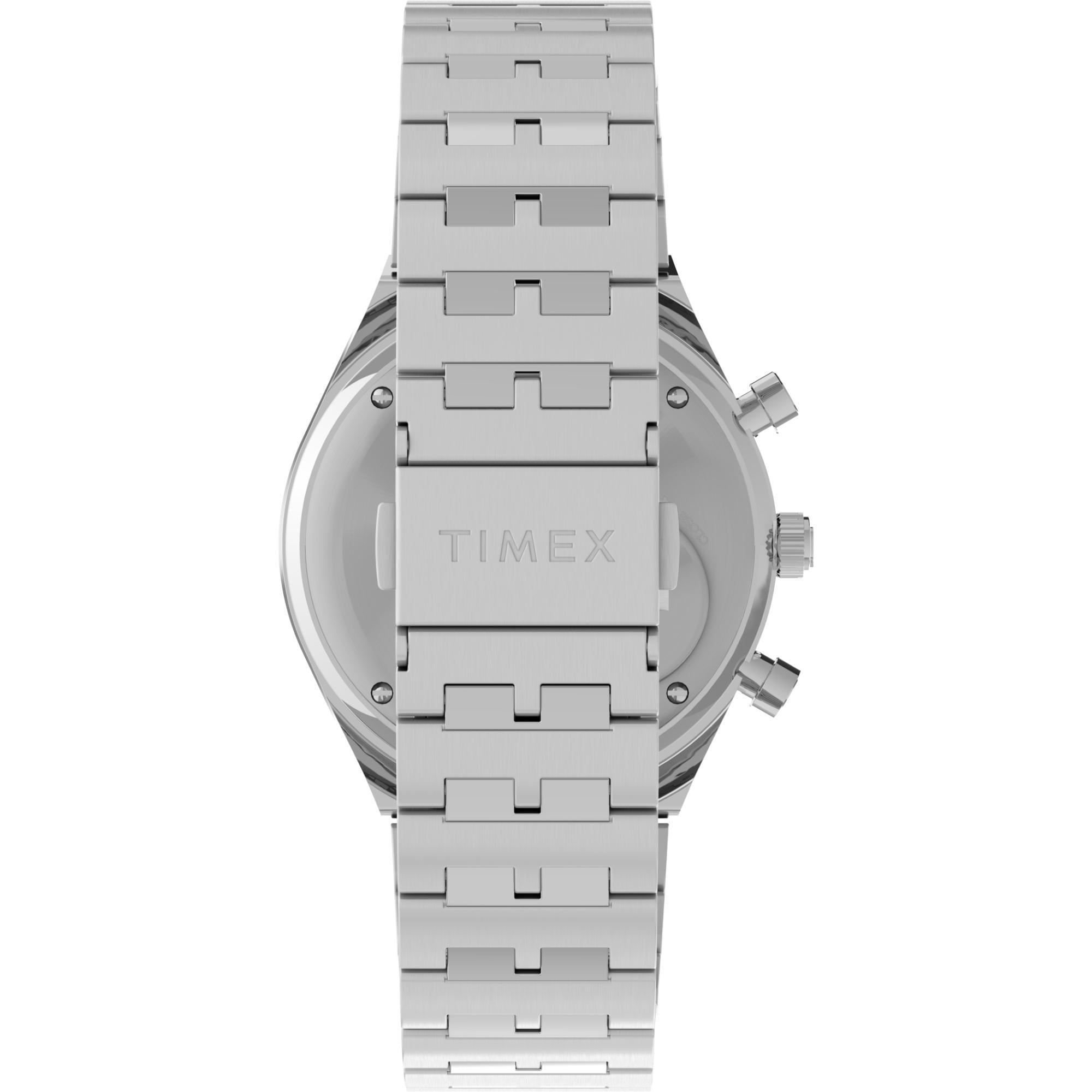 Timex Q 40mm Black Dial Steel Mens Quartz Watch TW2V42600