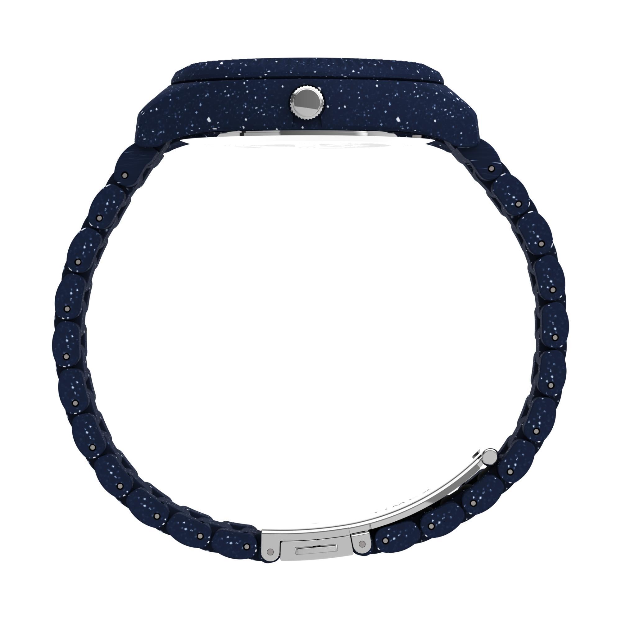 Timex Legacy 42mm Blue Dial Resin Mens Quartz Watch TW2V37400