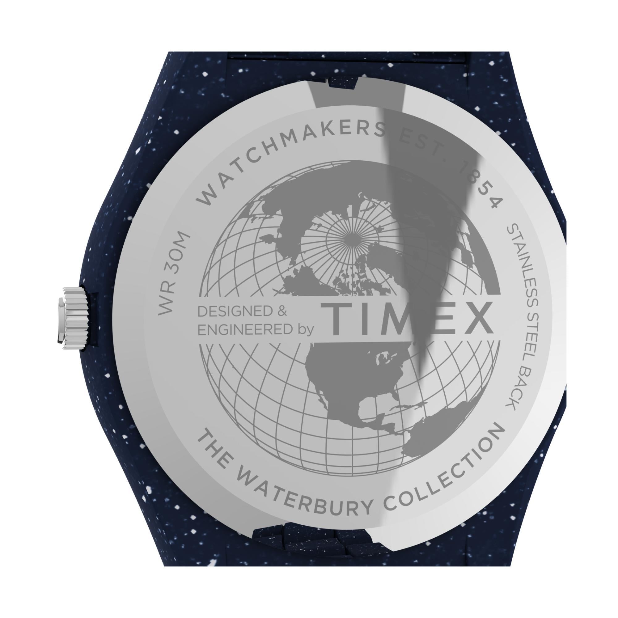 Timex Legacy 42mm Blue Dial Resin Mens Quartz Watch TW2V37400