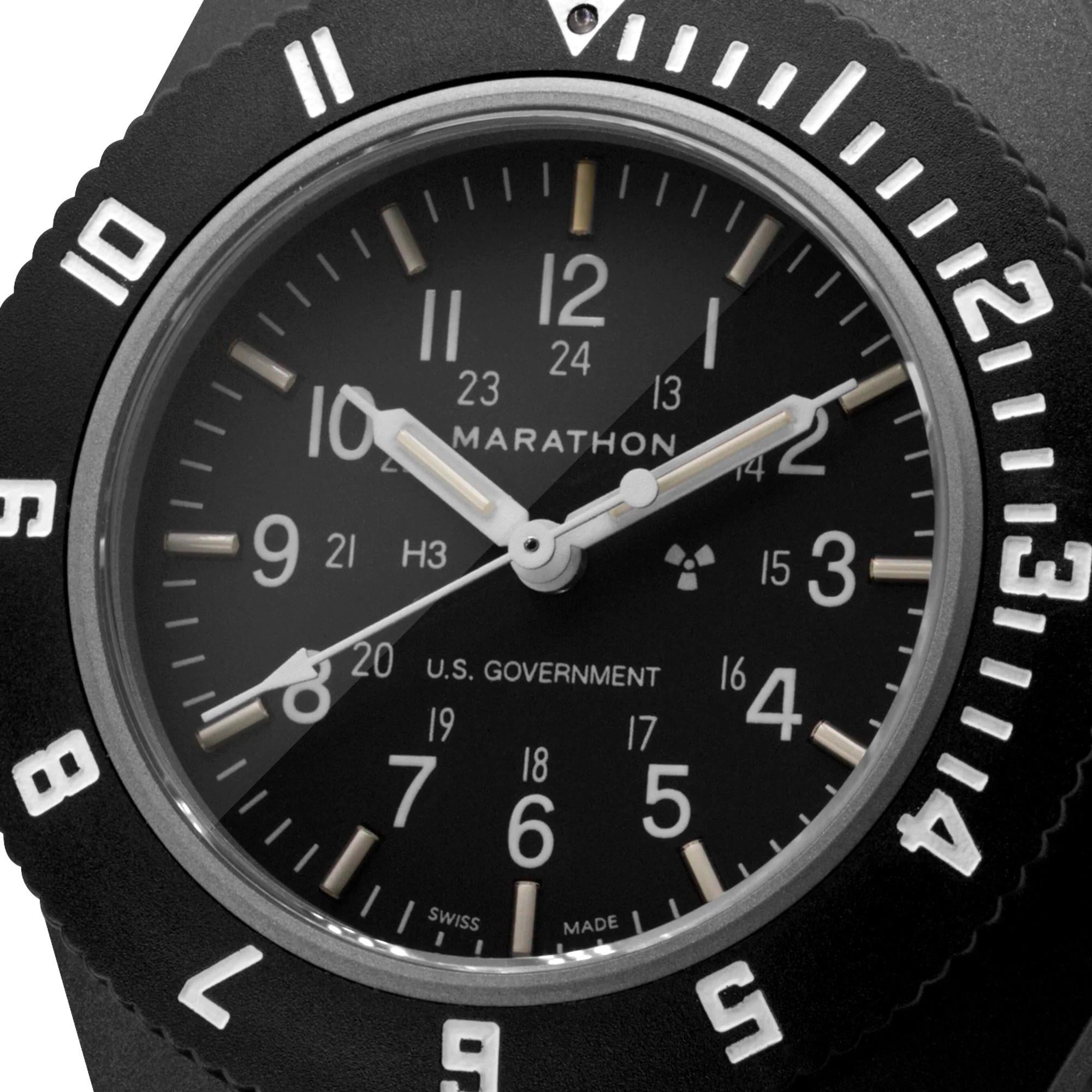 Marathon Pilot's Navigator Quarz Schwarzes Zifferblatt Herren Uhr WW194001BK-0001