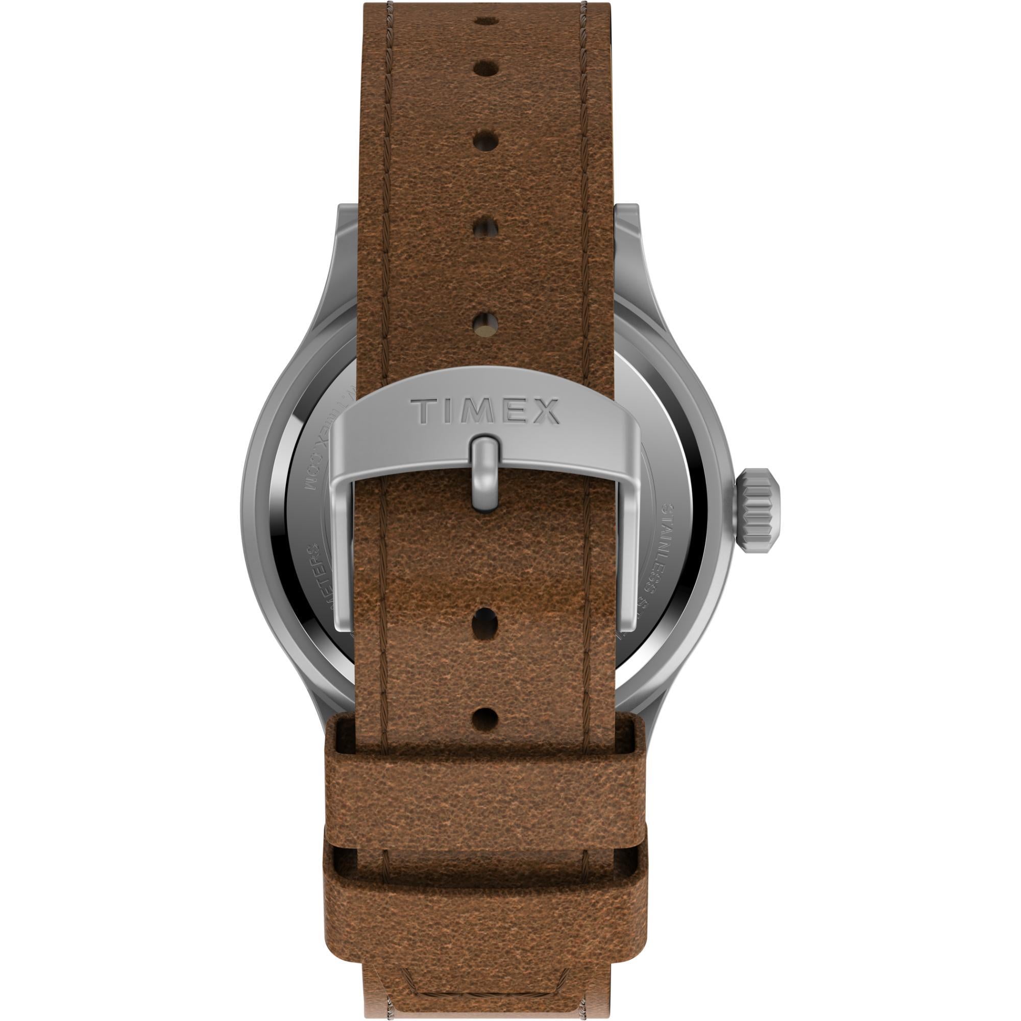 Timex Expedition 40mm Grüne Zifferblatt Leder Herren Quarz Uhr TW4B23000