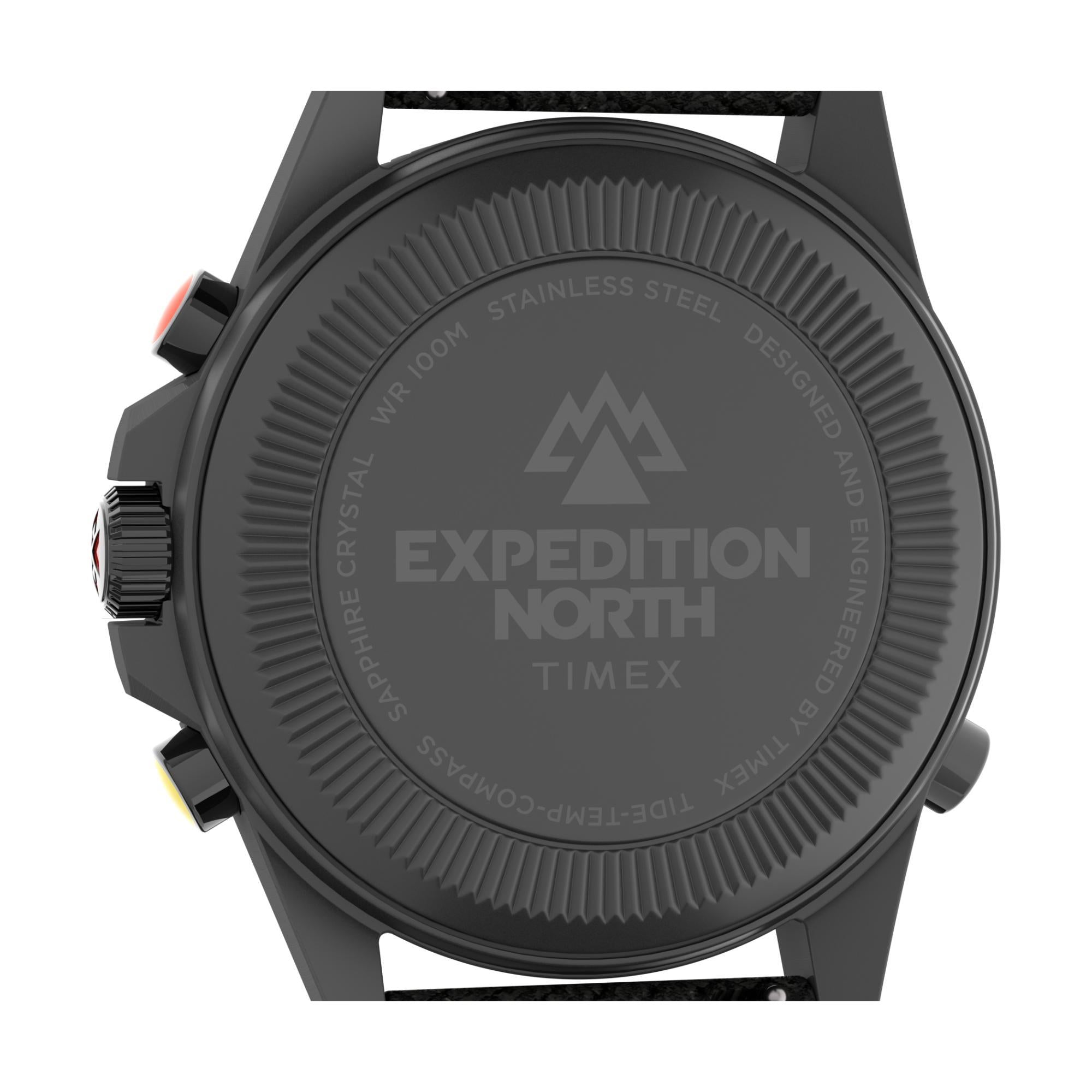 Timex Expedition 43mm Black Dial Fabric Mens Quartz Watch TW2V03900