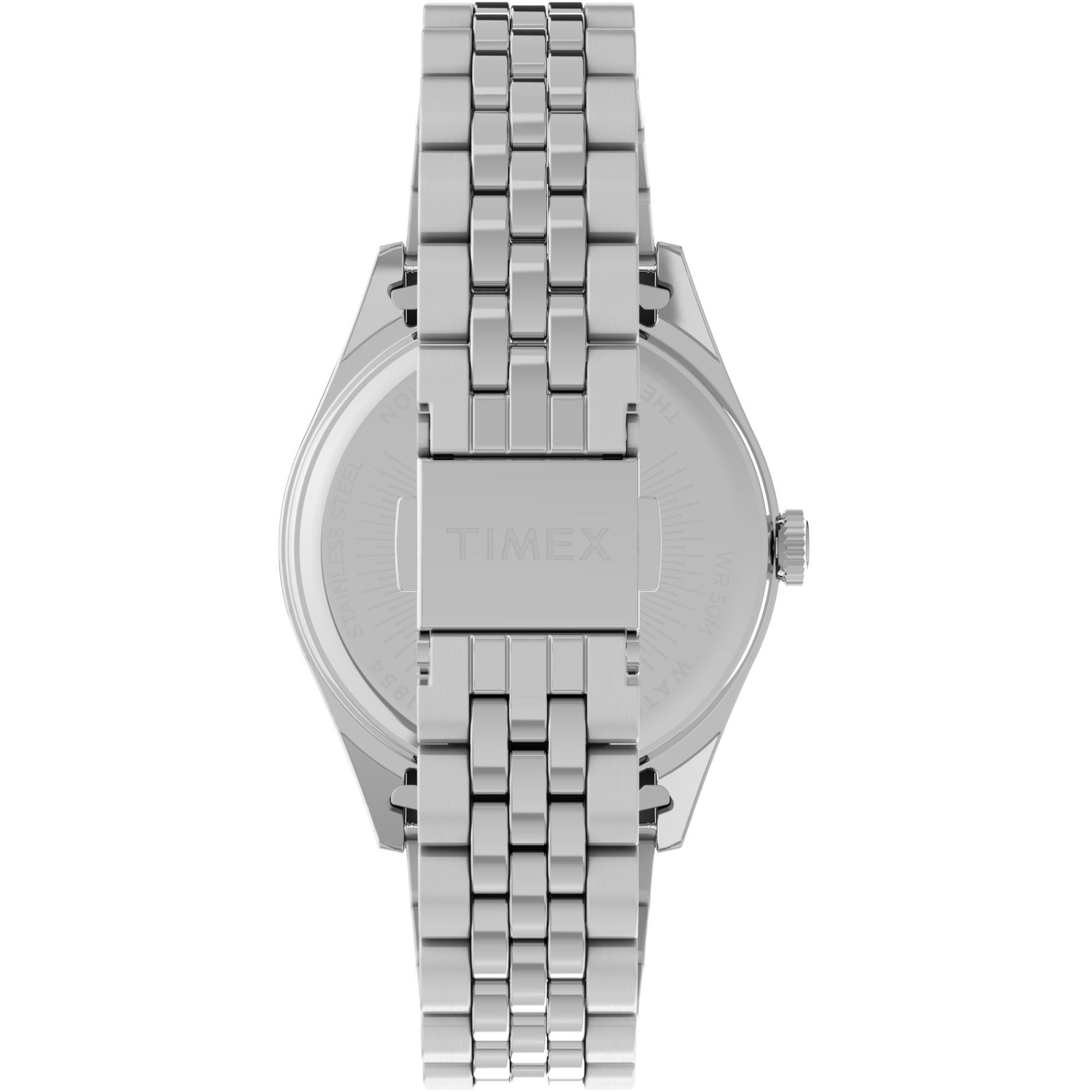 Timex Legacy 36mm Blaues Zifferblatt Stahl Damen Quarz Uhr TW2V68400