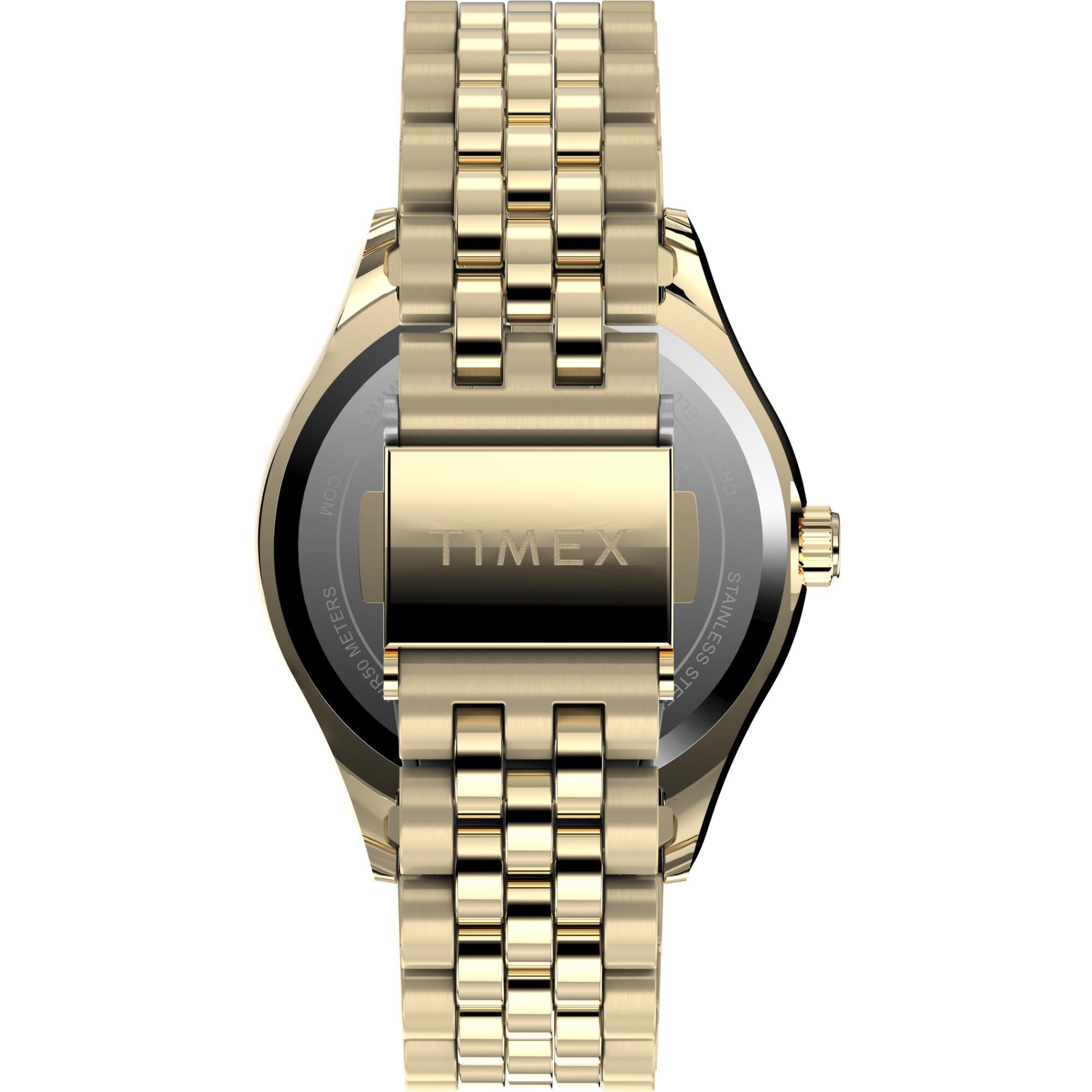Timex Peanuts 36mm Gold Dial Steel Ladies Quartz Watch TW2V47300