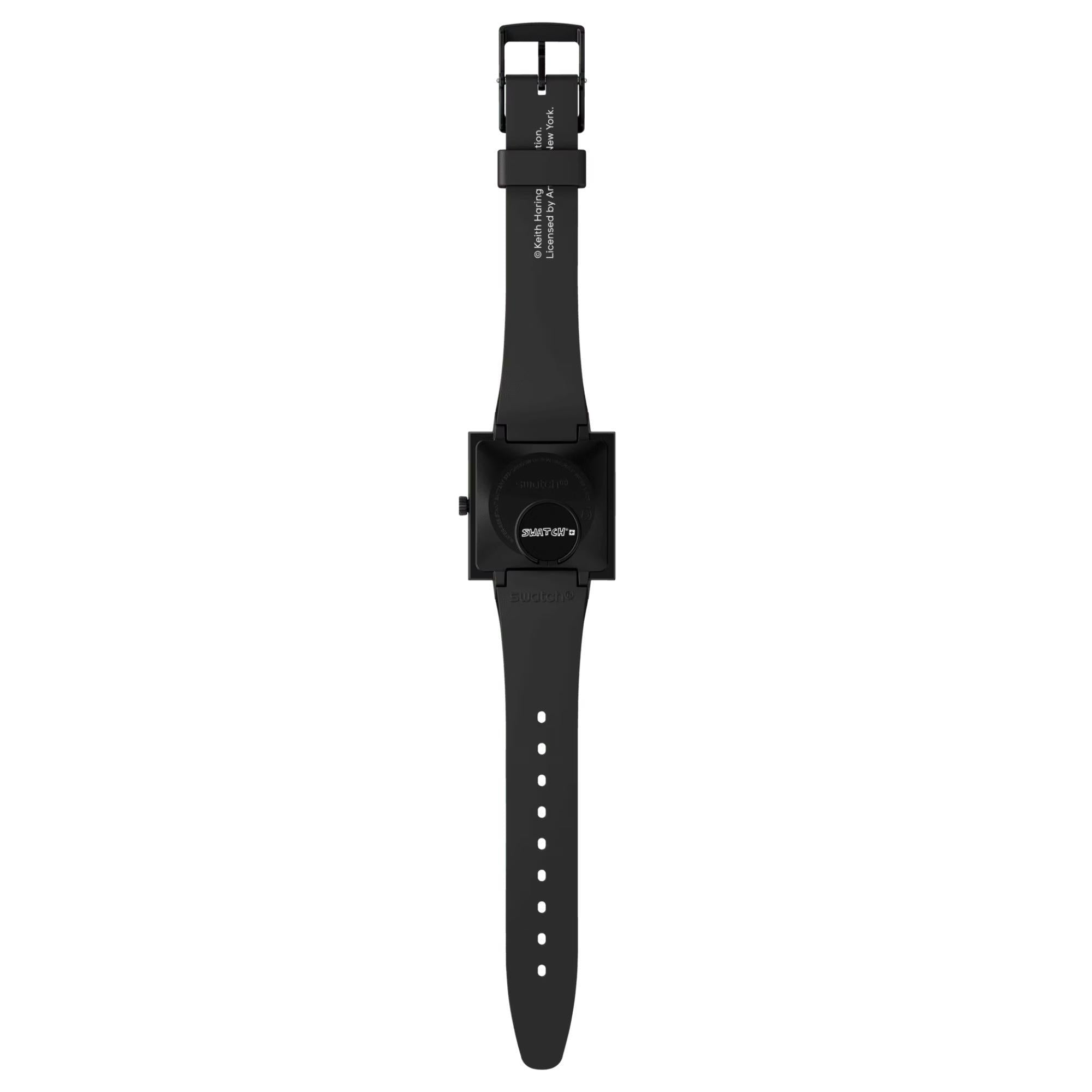 Swatch Break Loose Black Dial Unisex Watch SO34Z103