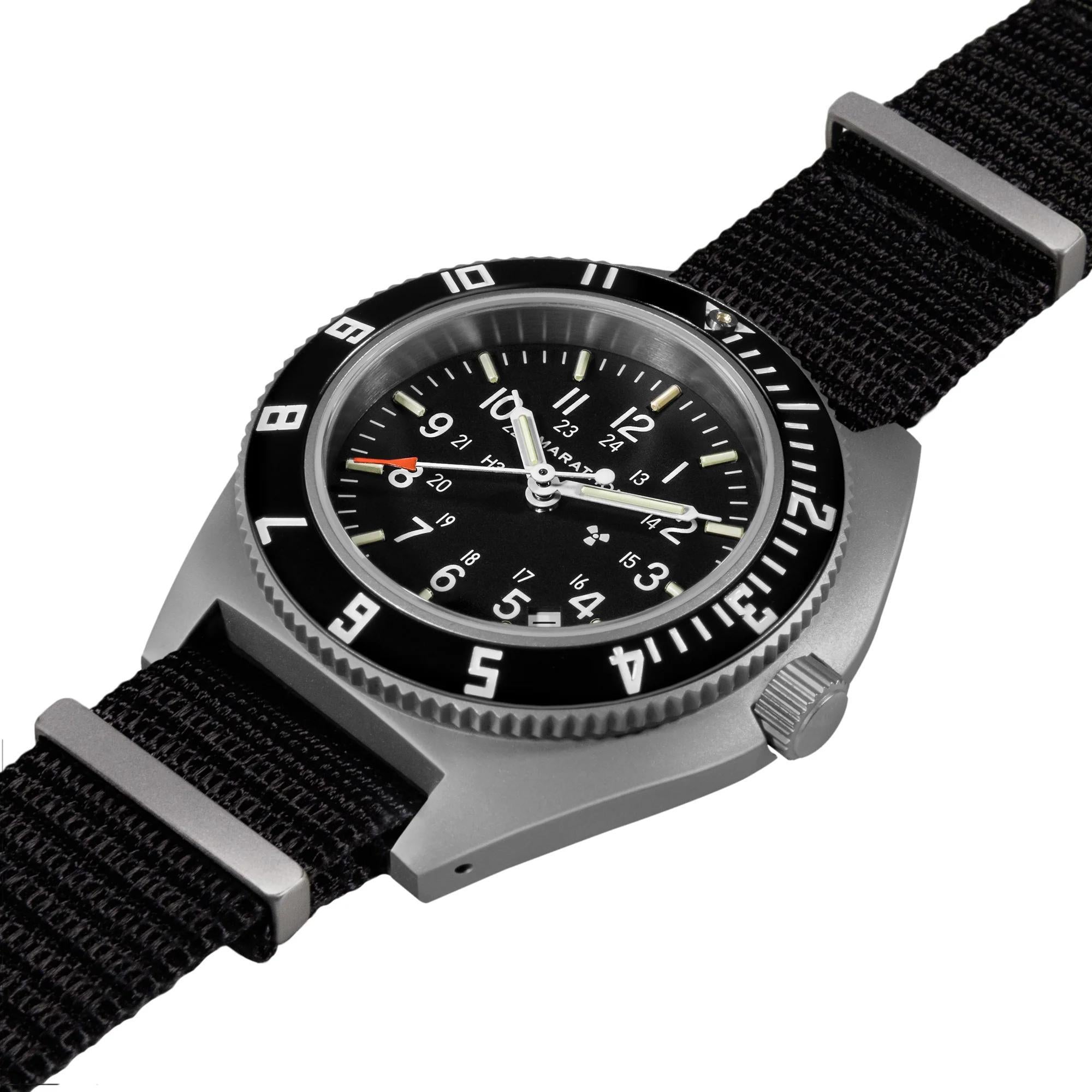 Marathon Steel Navigator (SSNAV-D) Black Dial Men's Watch WW194013SS-0103