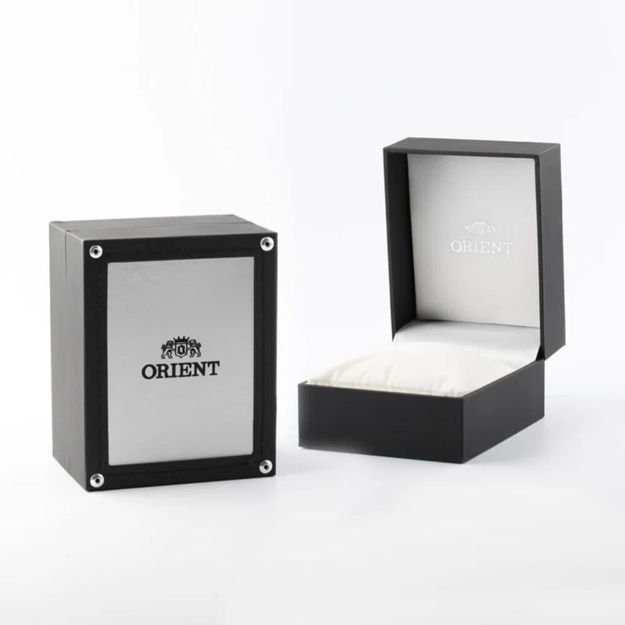 Orient Bambino 40.5mm White Dial Leather Mens Automatic Watch TAC00005W0