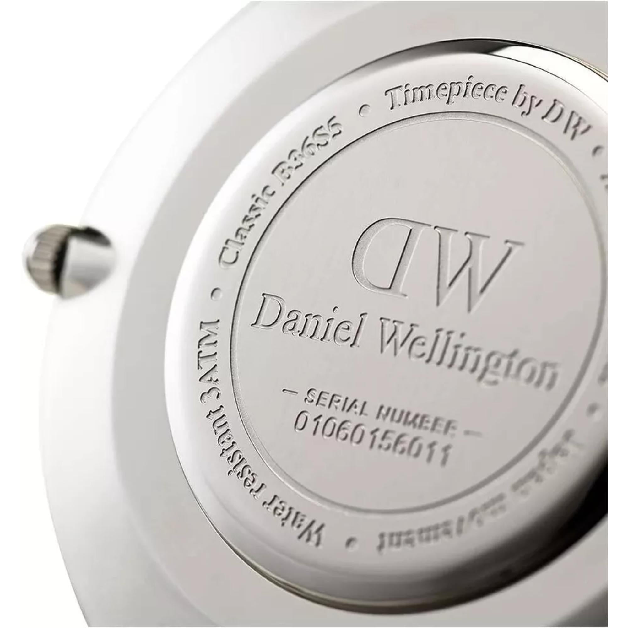 Daniel Wellington Classic 36mm White Dial Fabric Mens Quartz Watch DW00100030