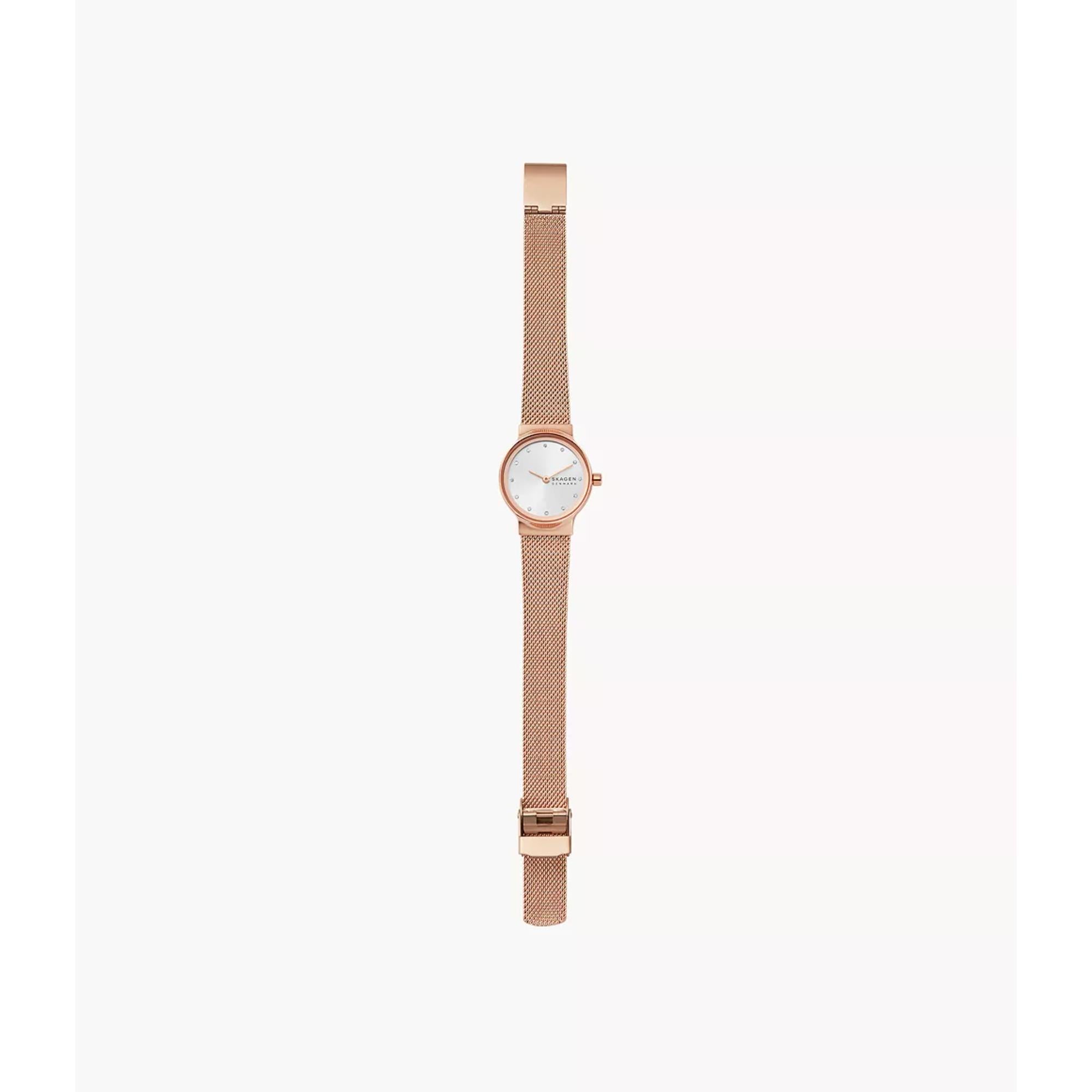Skagen Freja Lille 26mm White Silver Dial Steel Quartz Watch SKW2665
