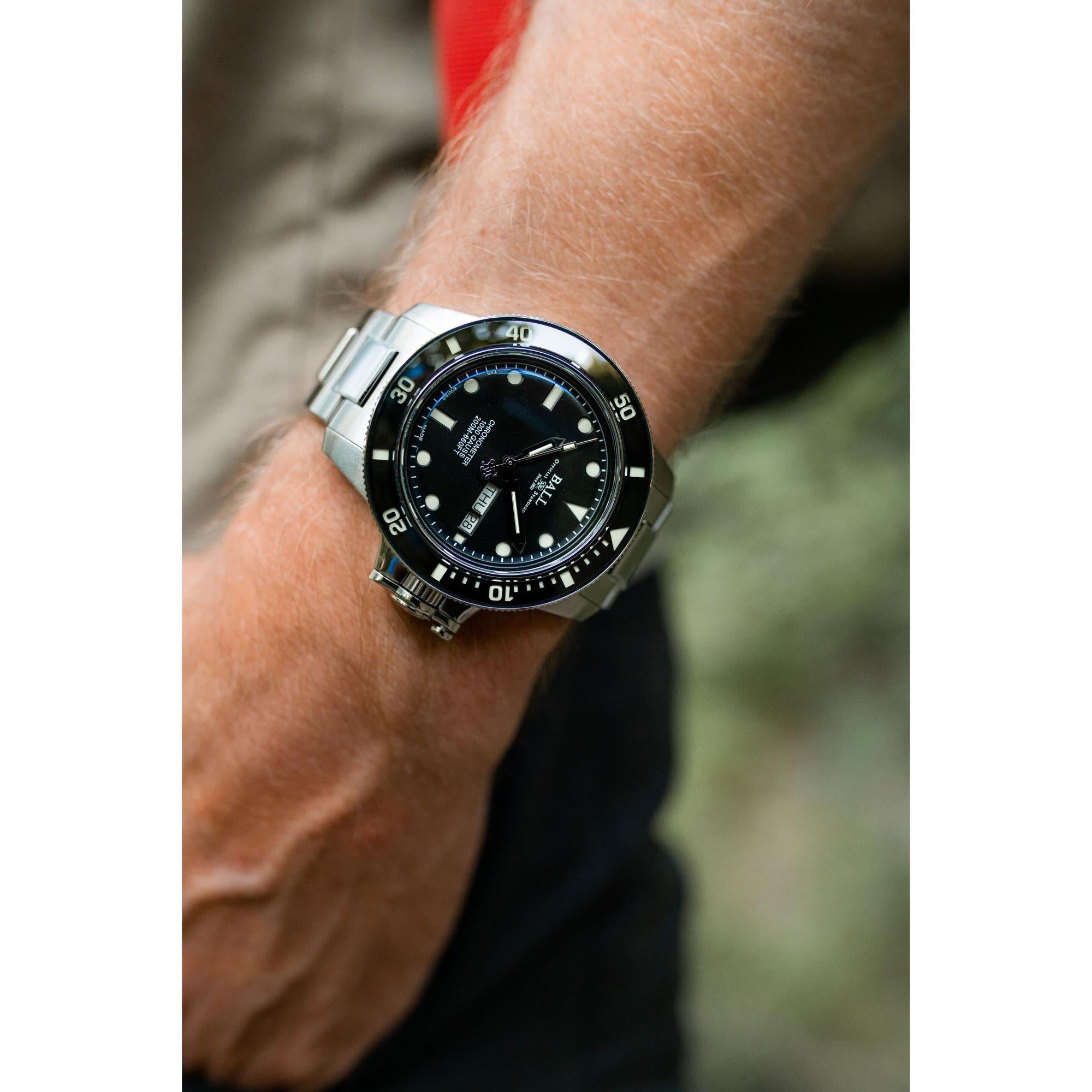 BALL Engineer Hydrocarbon Original Black Dial Stainless Steel Men’s Watch DM2118B-SCJ-BK - WatchNation