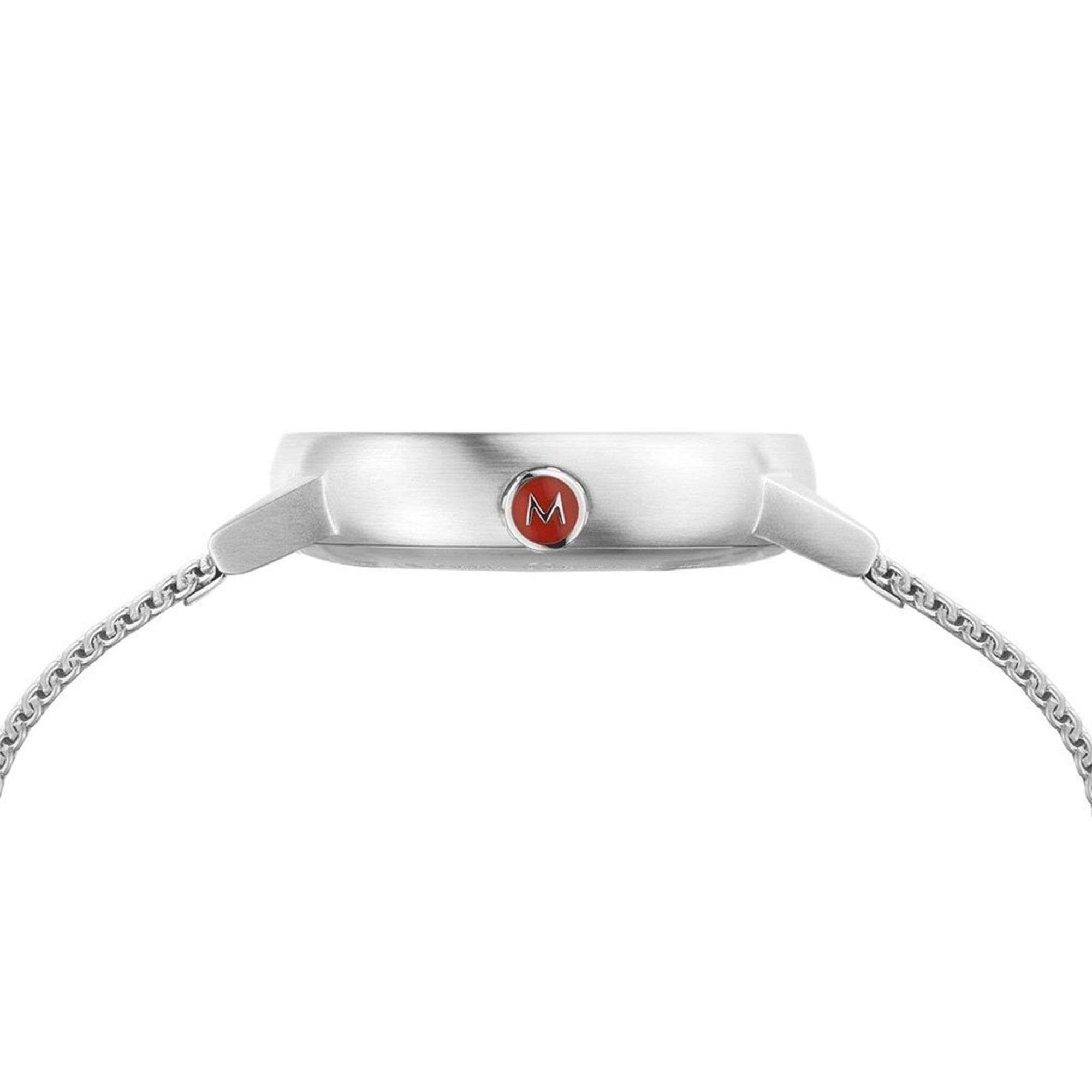 Mondaine Evo2 Quartz White Dial Steel Strap Watch MSE.35110.SM
