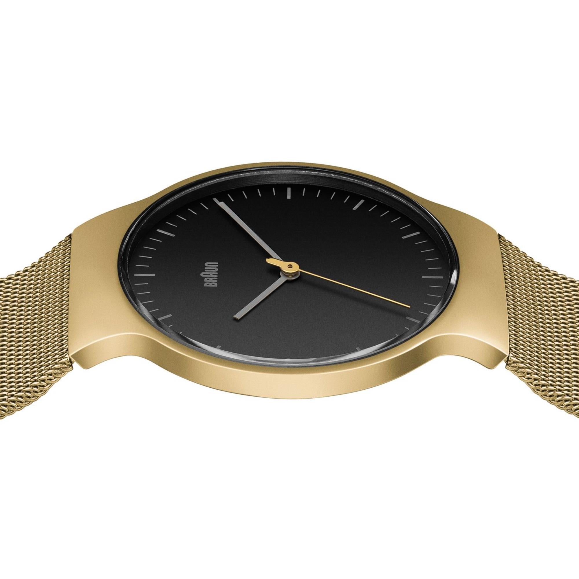 Braun Classic Slim Gold and Black Watch BN0211BKGDMHG