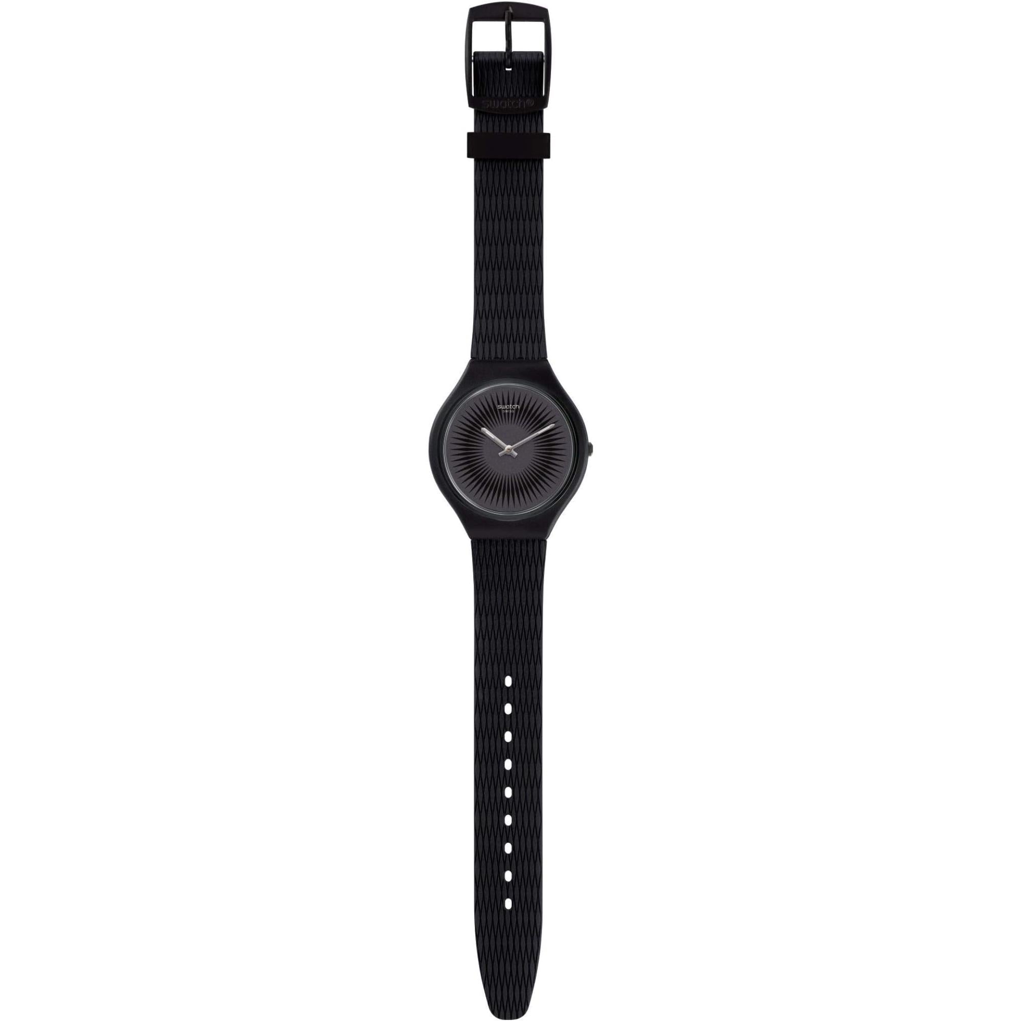 Swatch Skinella Grey Dial Silicone Strap Watch SVOB104