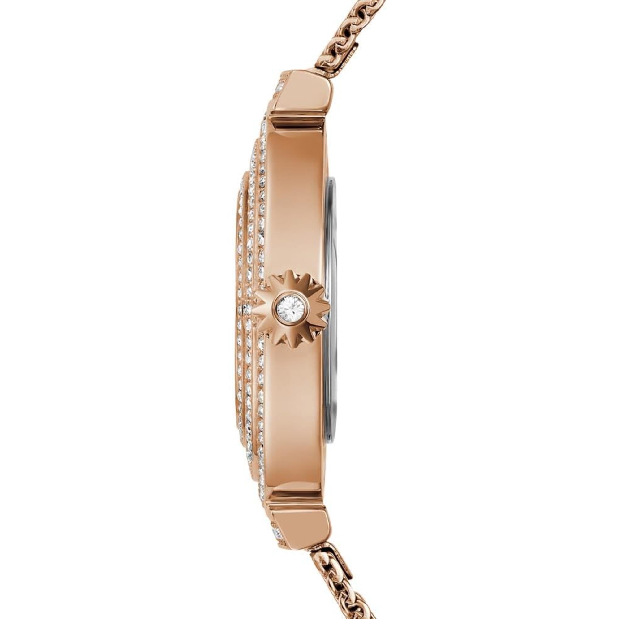 Guess Women's Rose Gold Crystal Tone Watch GW0550L3