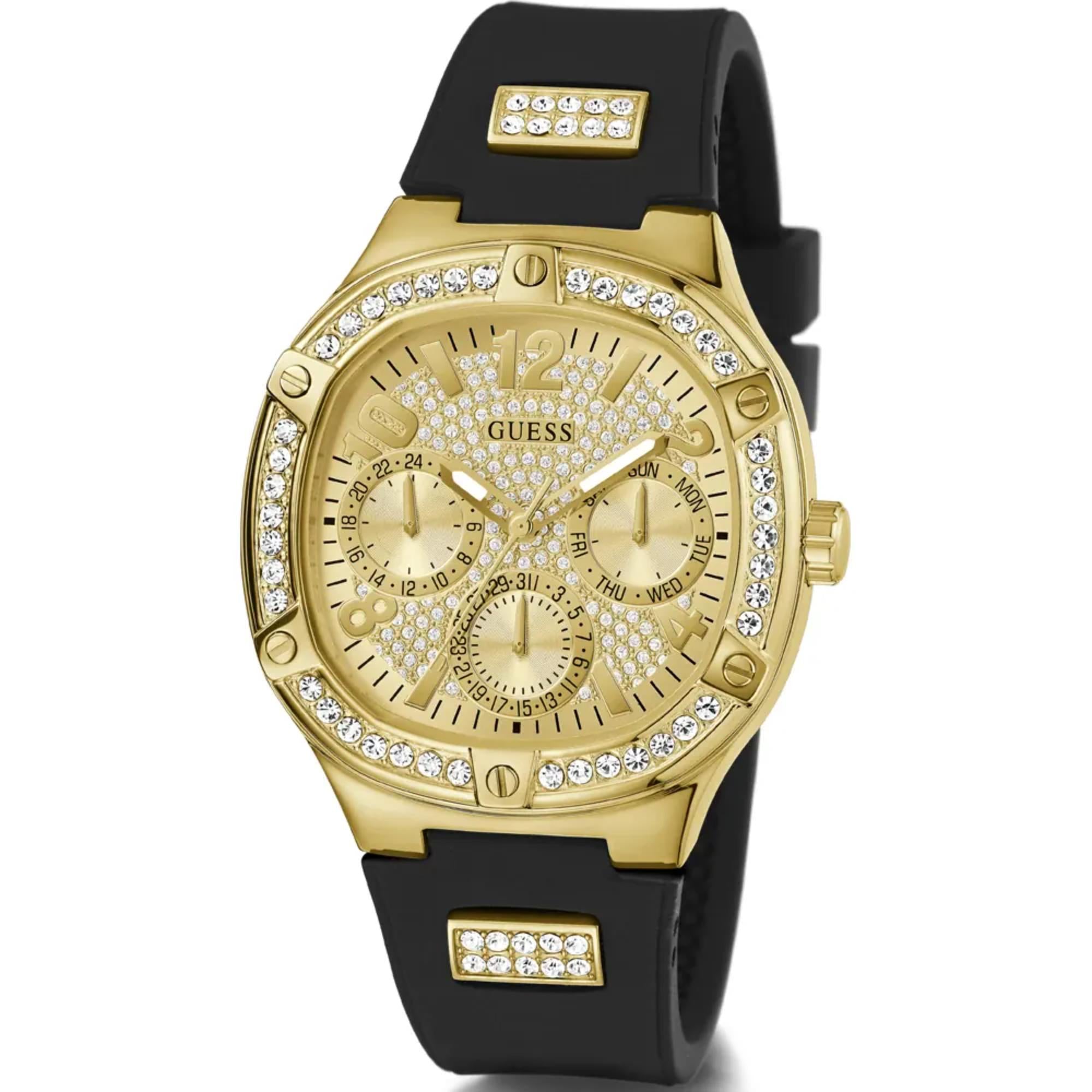 Guess Damen Duchess Gold-Zifferblatt Uhr GW0619L2