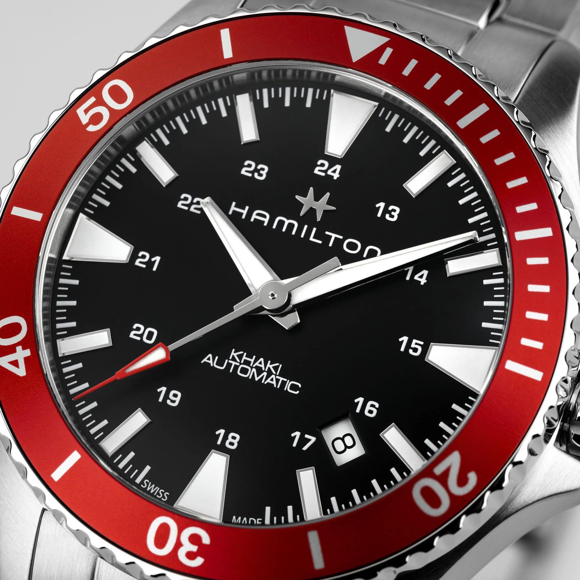 Hamilton Khaki Navy 40mm Black Dial Steel Mens Automatic Watch H82405130