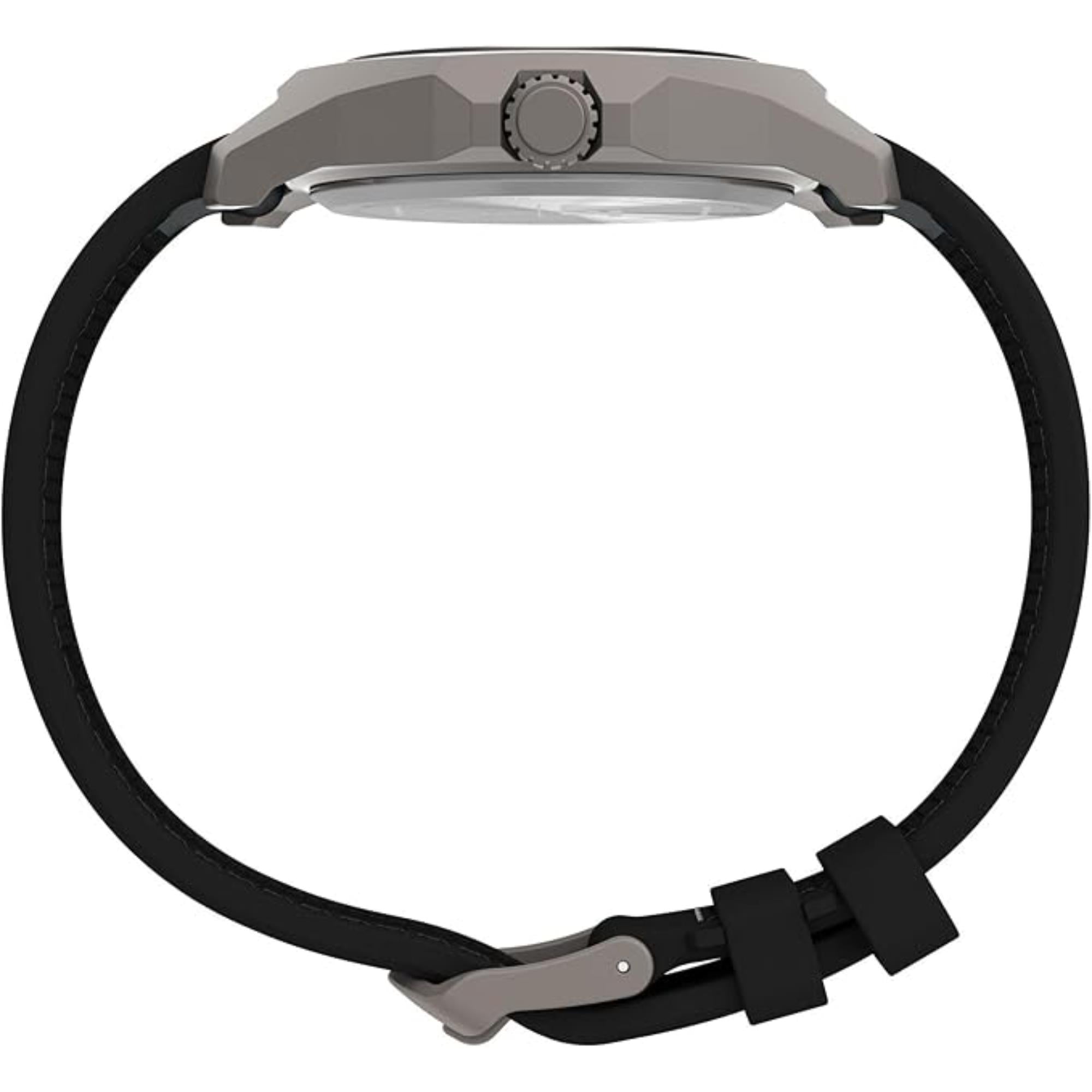 Timex UFC Reveal Black Dial Leather Strap Men's Watch TW2V85700