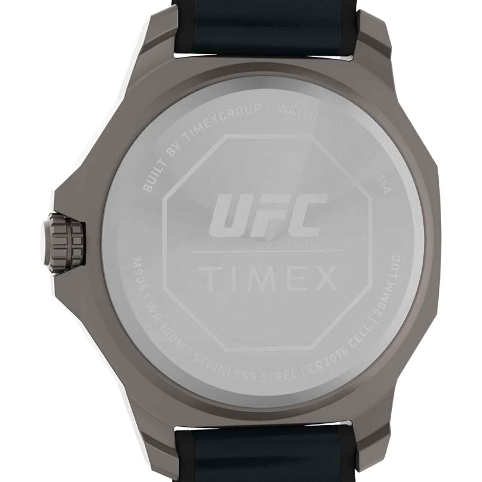 Timex UFC Reveal Black Dial Leather Strap Men's Watch TW2V85700